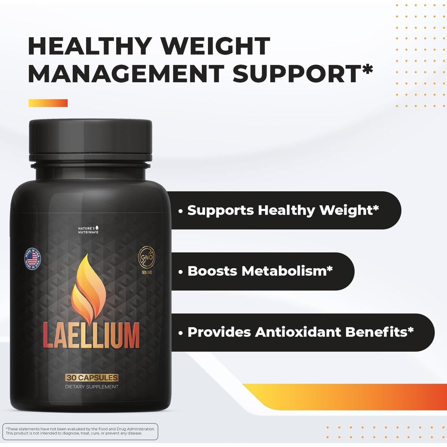 Cápsulas Laellium - Suplemento Natural 30 Cápsulas