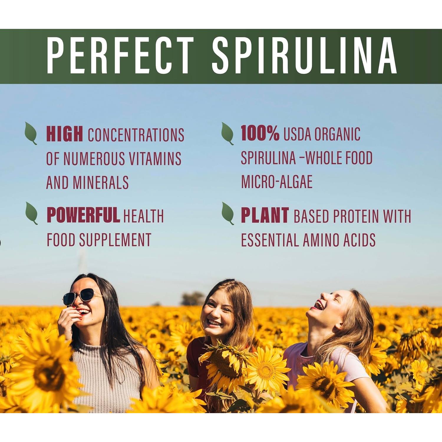 Espirulina Perfecta Suplementos Perfectos 120 Cápsulas Orgánicas