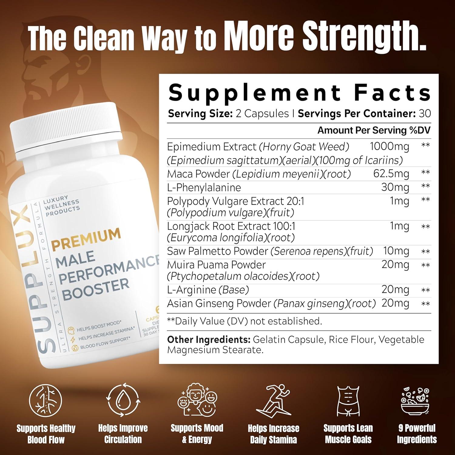 Acelerador de Rendimiento Masculino EPN - 60 Cápsulas