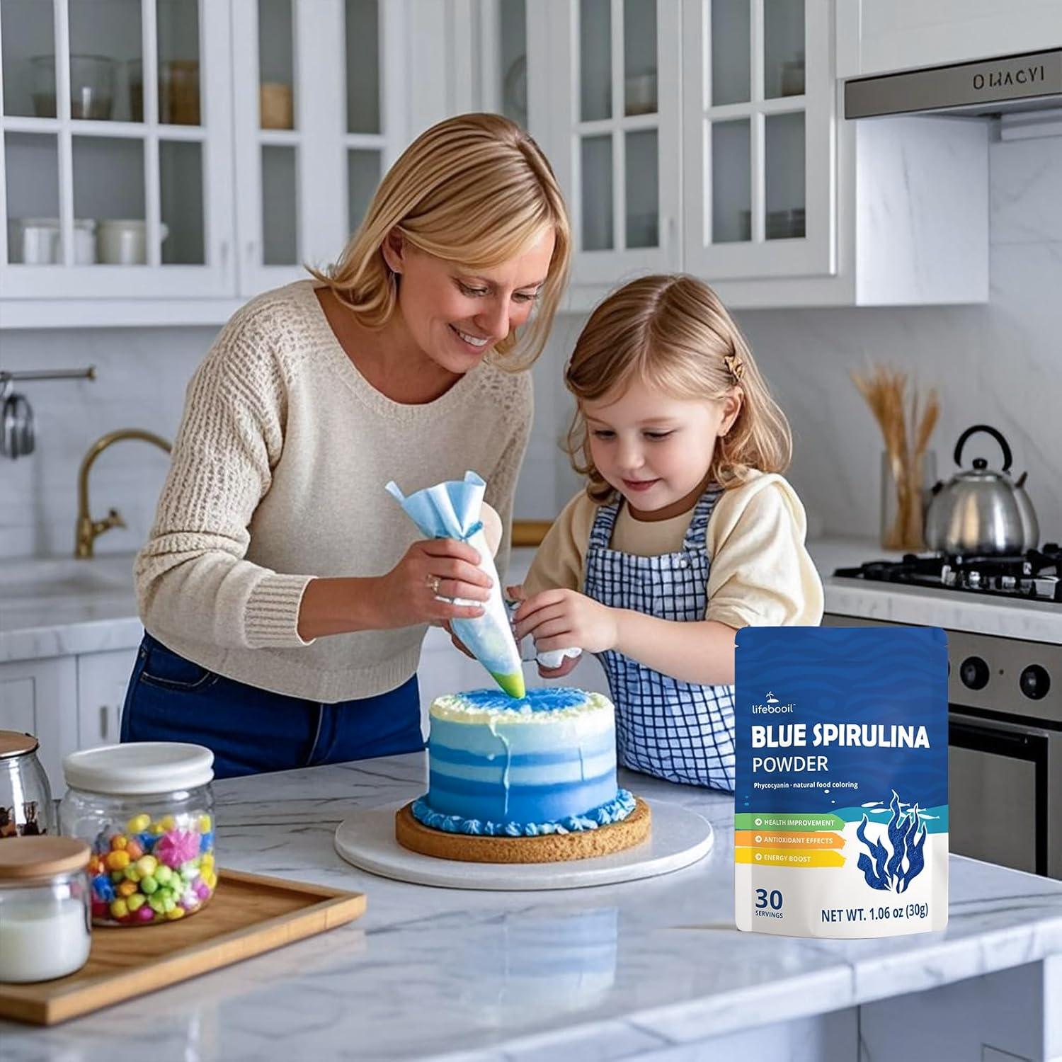 Polvo de Espirulina Azul 100% Pura Lifebooil 30g Vegano