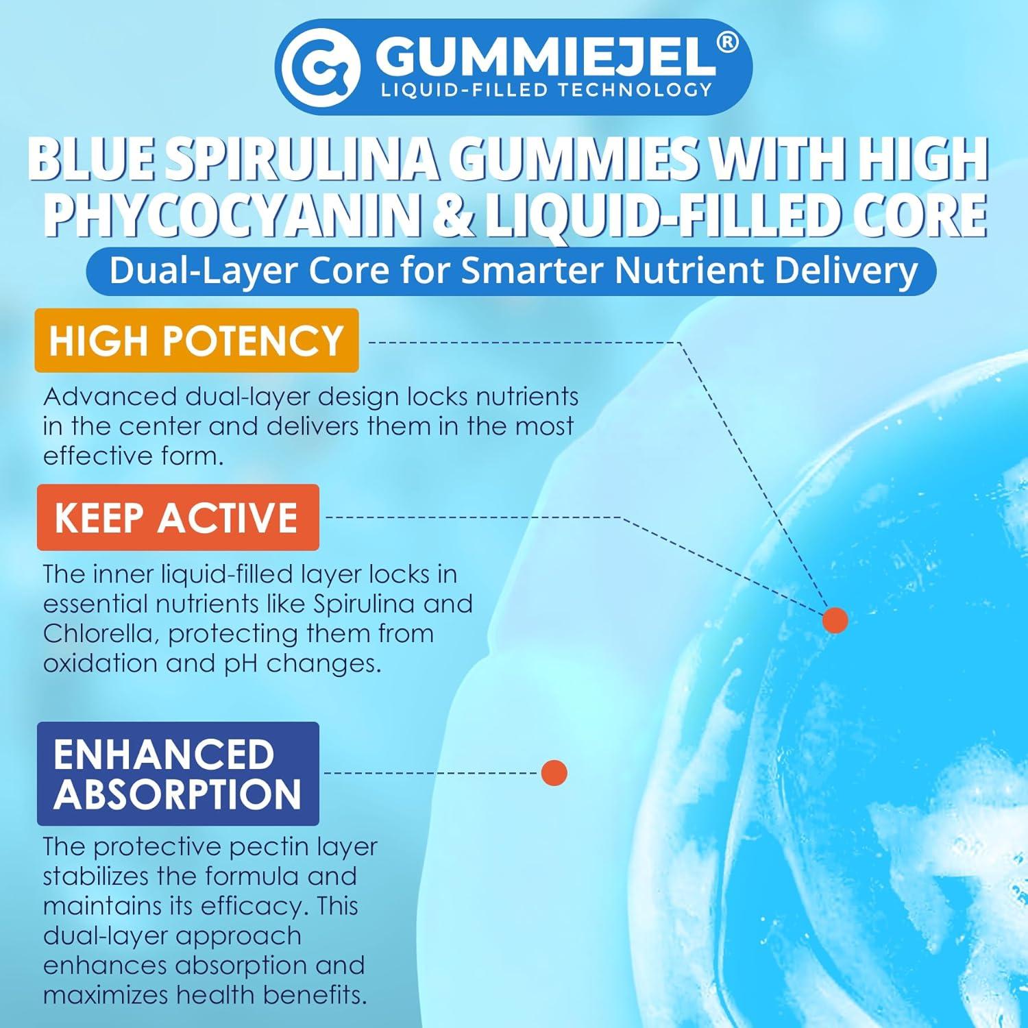 Gomitas de Espirulina y Chlorella LILICARE 60 Unidades Veganas