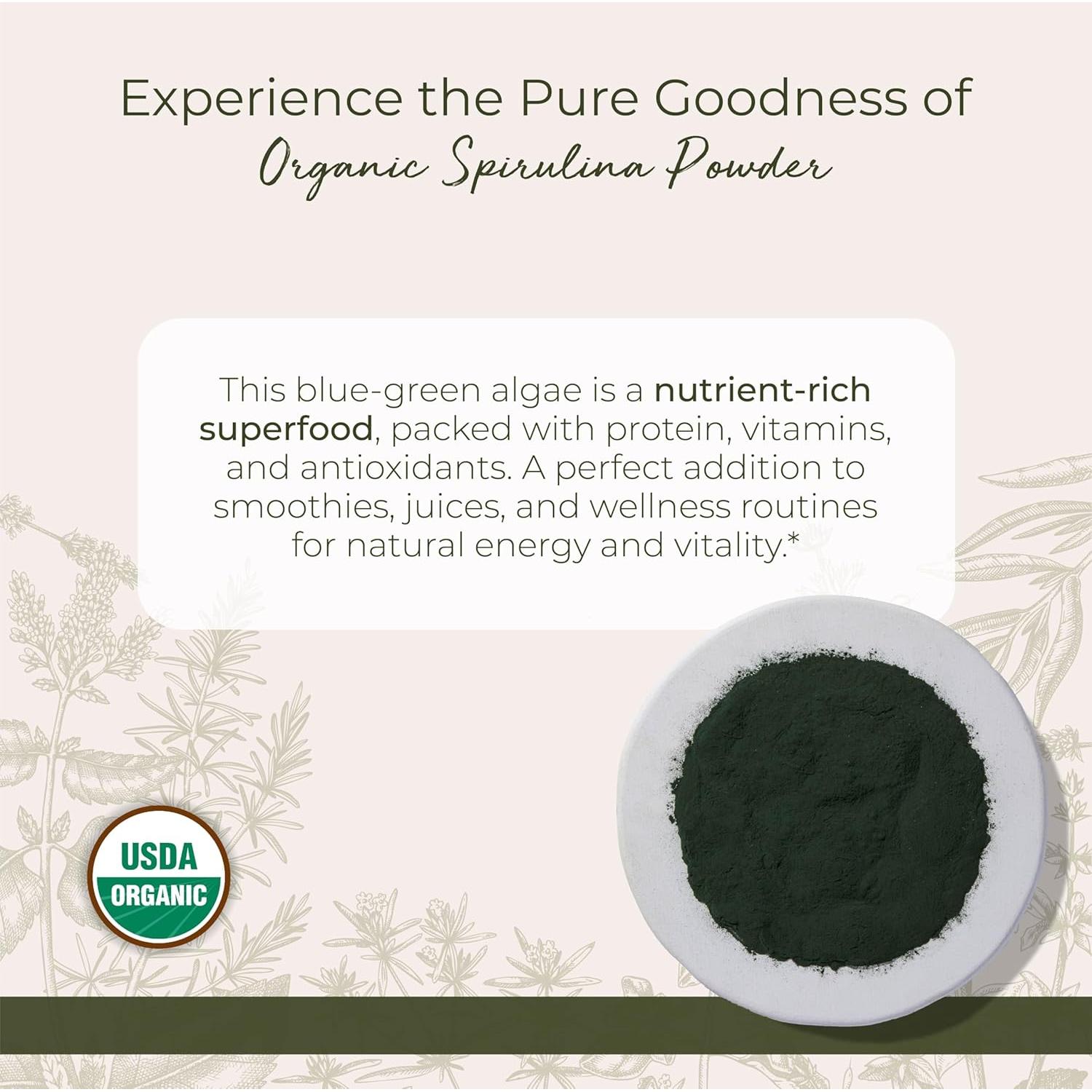 Polvo de Espirulina Orgánica Starwest Botanicals 0.45 kg