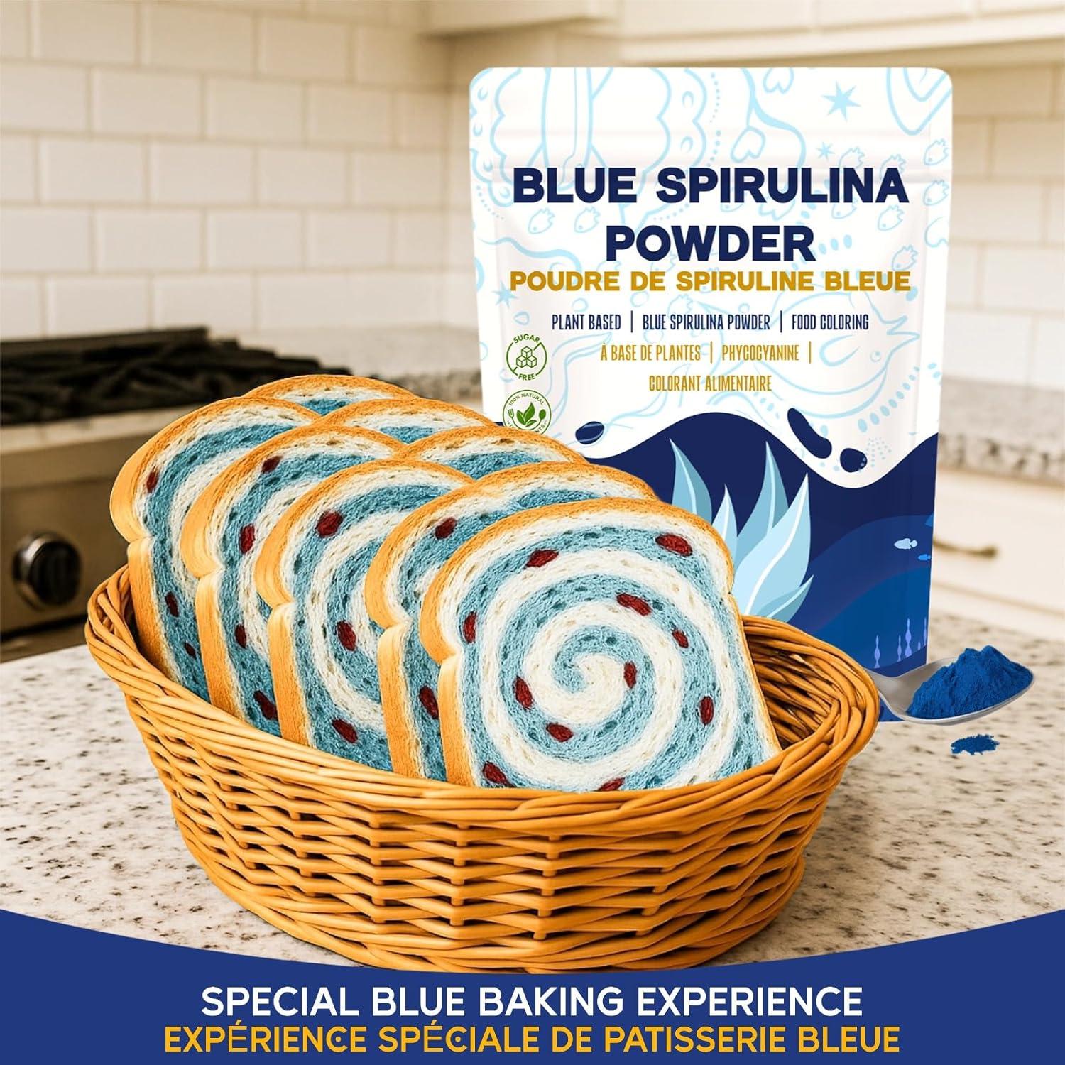 Polvo de Espirulina Azul Orgánica EquSym 45 g Colorante Natural