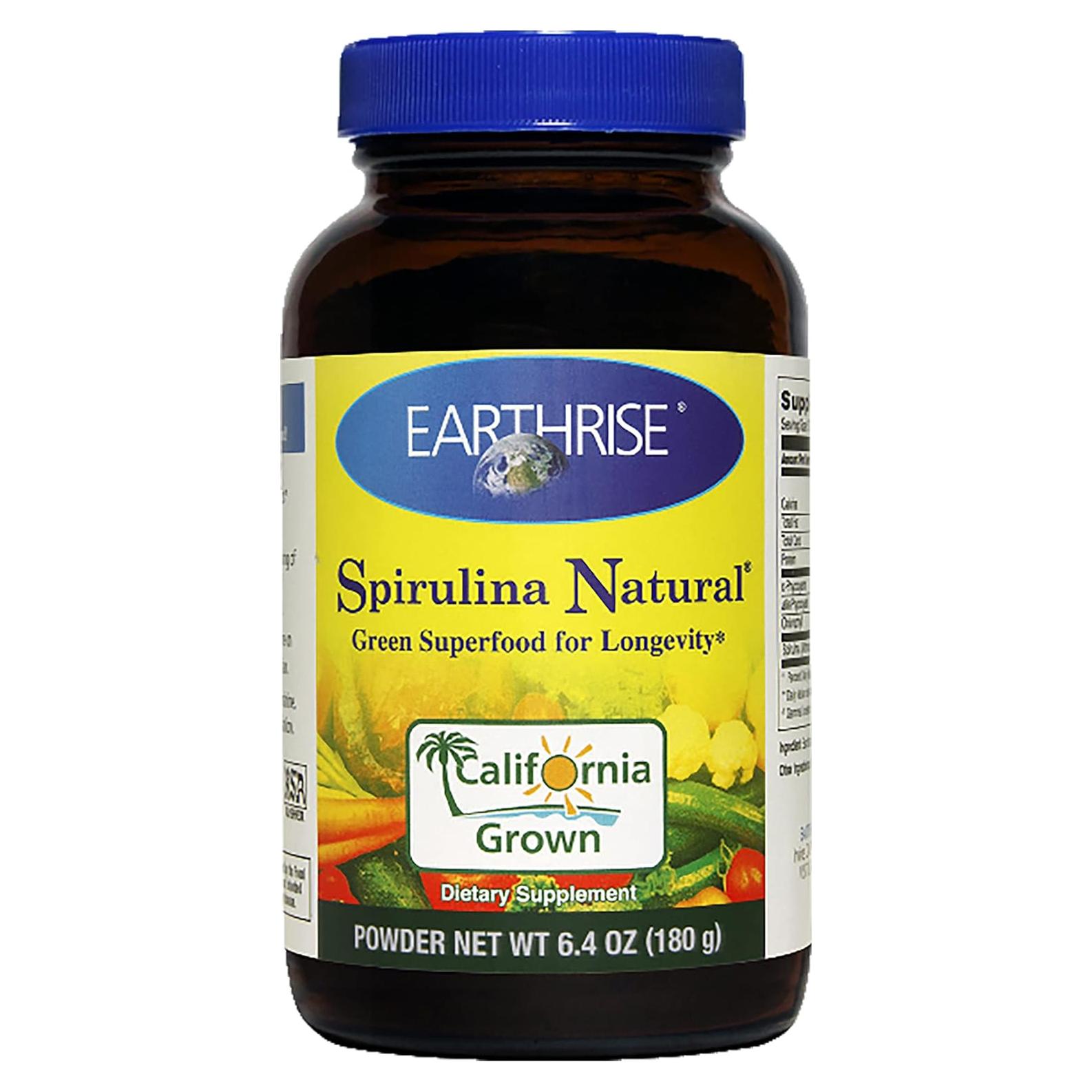 Polvo de Espirulina Earthrise 180g - Superalimento Natural