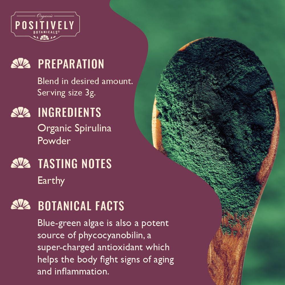 Espirulina en Polvo Orgánica 453g - Empresa Positivamente