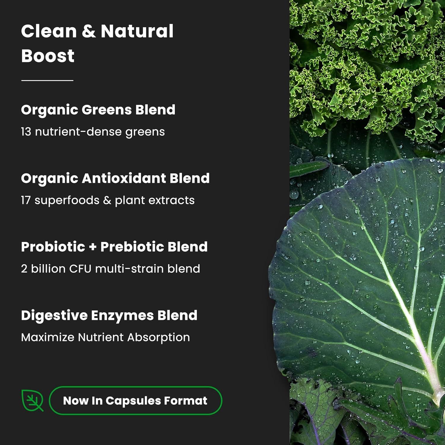 Cápsulas Orgánicas NutraChamps Super Verdes - 150 Unidades