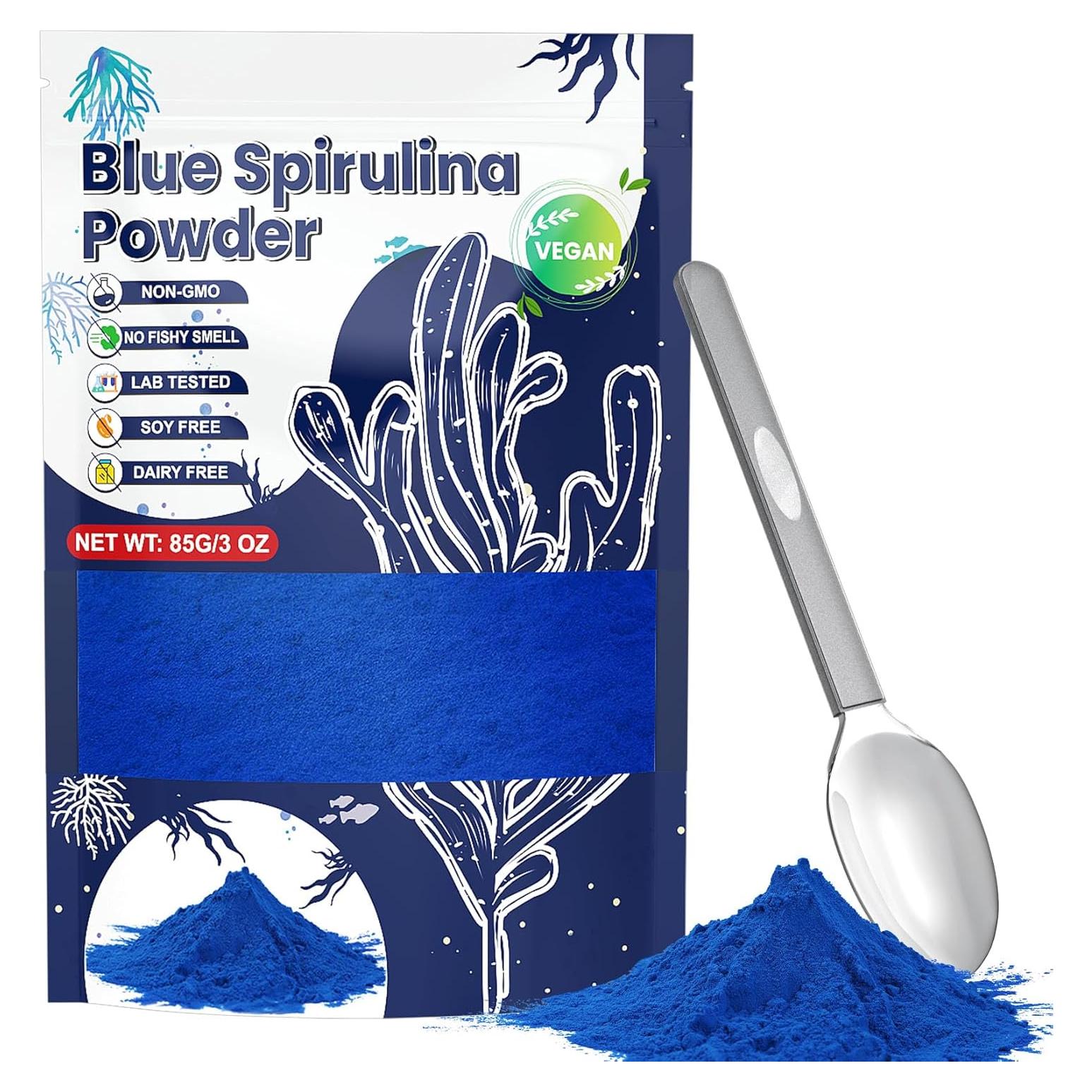 Polvo de Espirulina Azul IMakArt 85g Colorante Natural