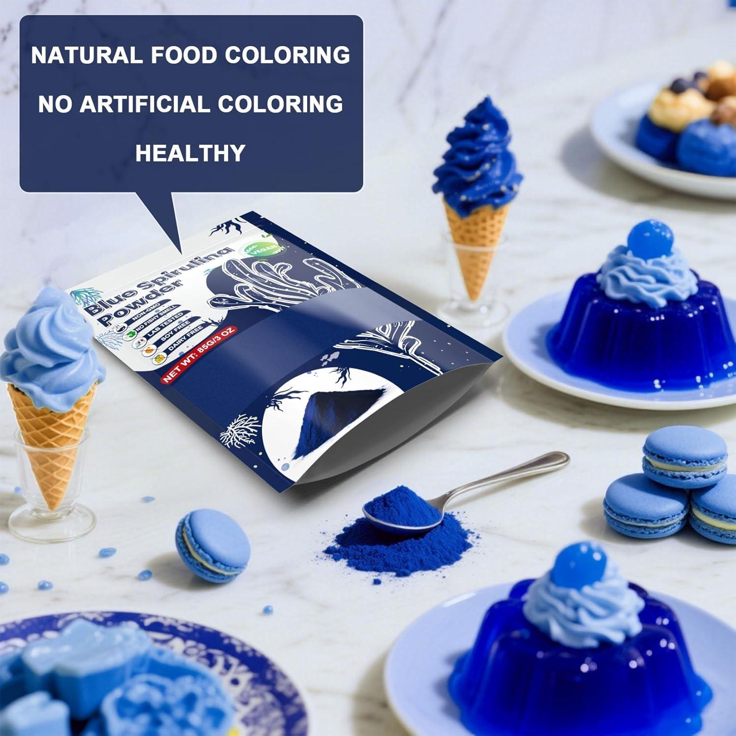 Polvo de Espirulina Azul IMakArt 85g Colorante Natural