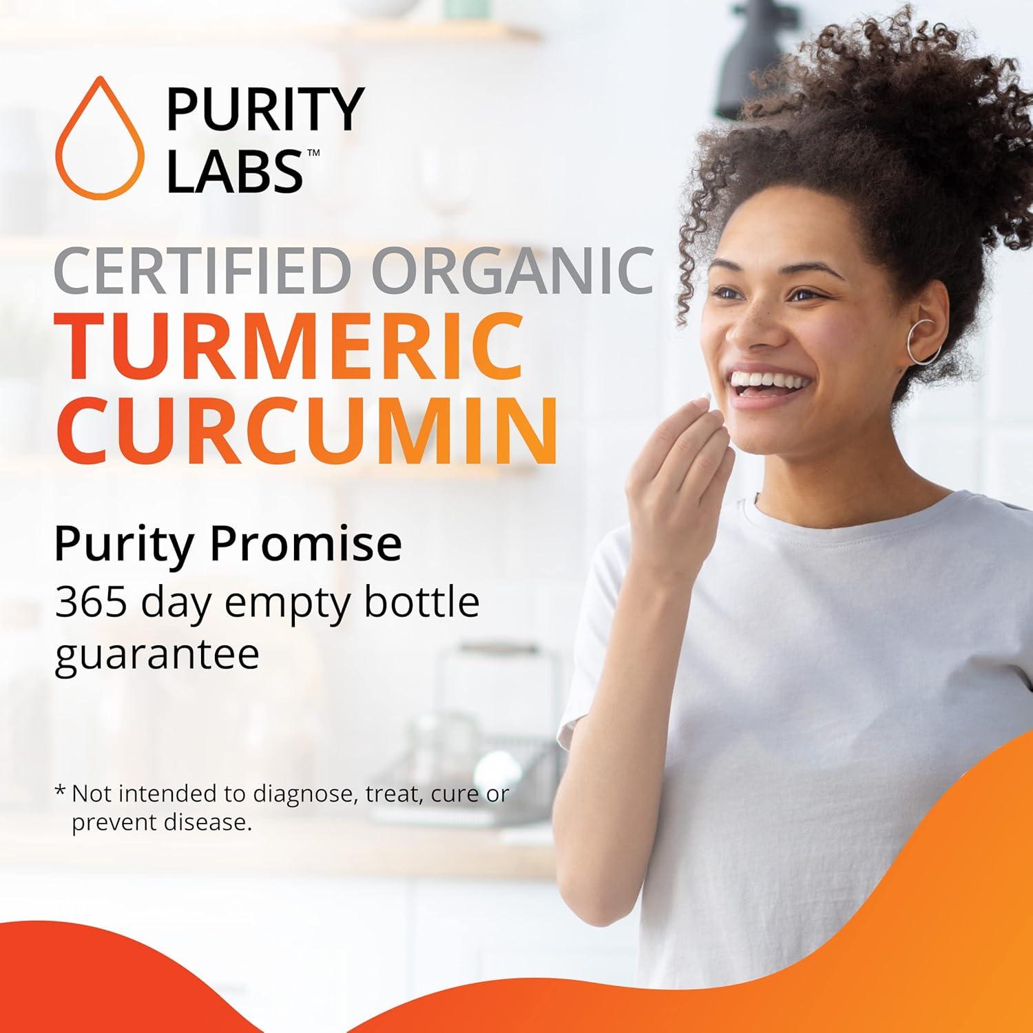 Cápsulas de Cúrcuma Orgánica Purity Labs 2250mg 120 Unidades