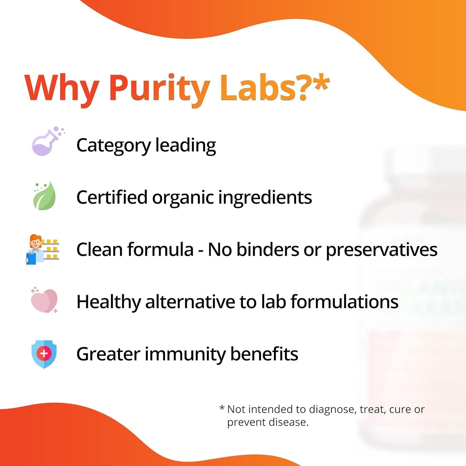 Cápsulas de Cúrcuma Orgánica Purity Labs 2250mg 120 Unidades