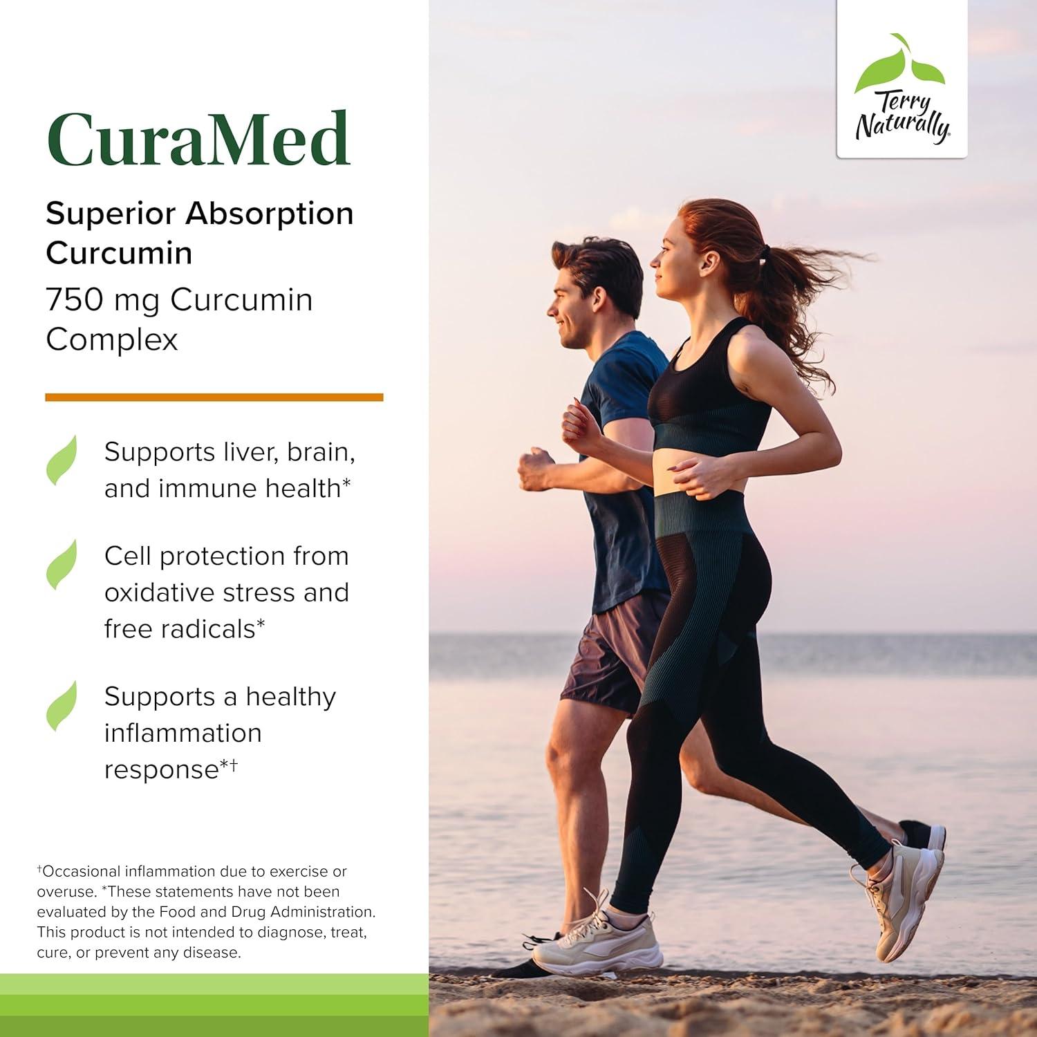 Terry Naturally CuraMed 750 mg - Suplemento Antioxidante 60 Gelatinas