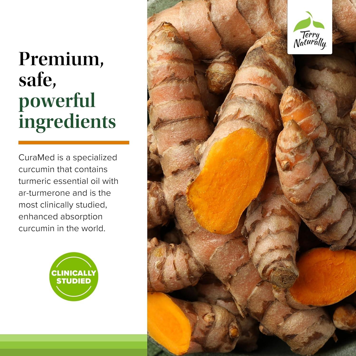 Terry Naturally CuraMed 750 mg - Suplemento Antioxidante 60 Gelatinas