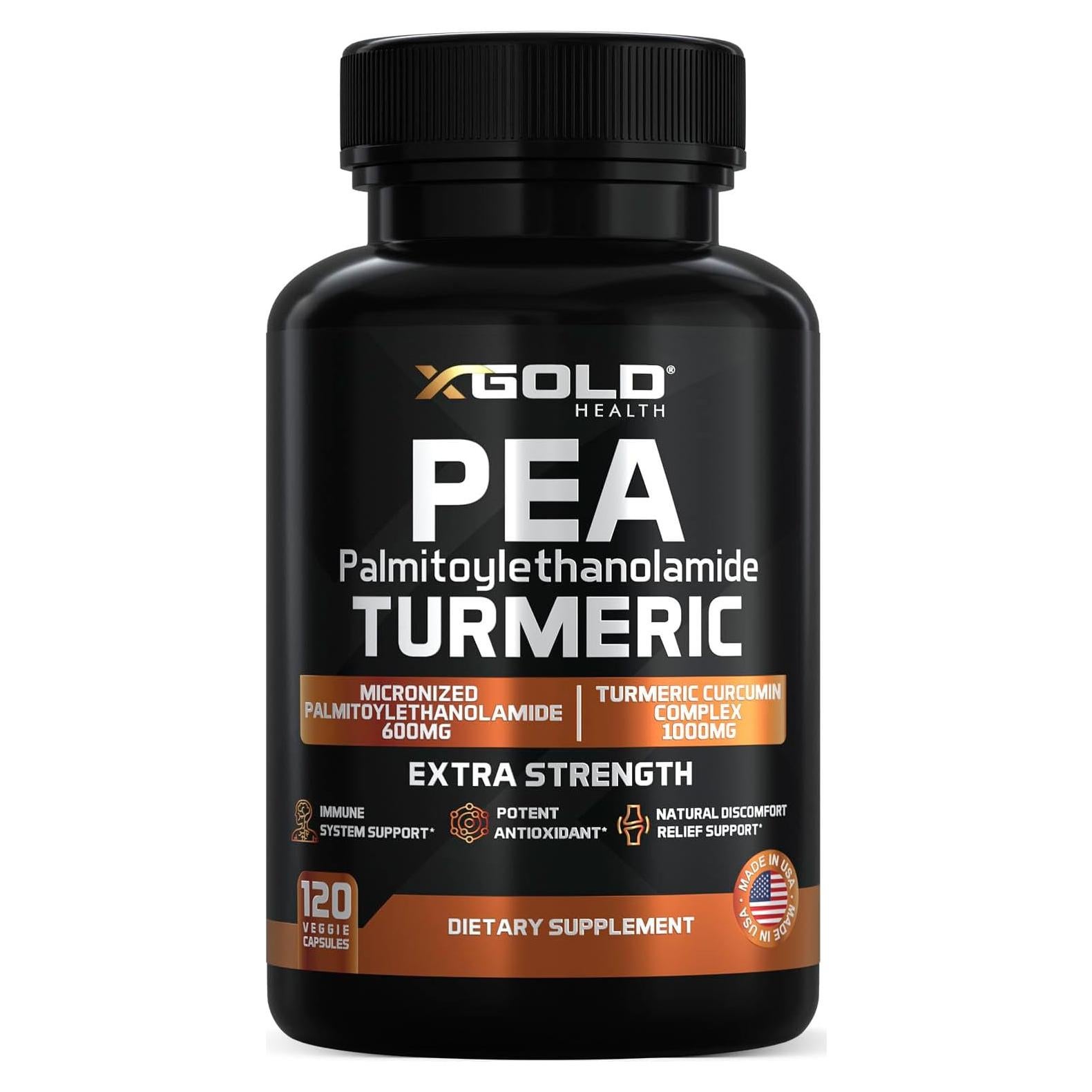 Suplemento PEA + Cúrcuma Curcumina 1600mg - Alivio Articular