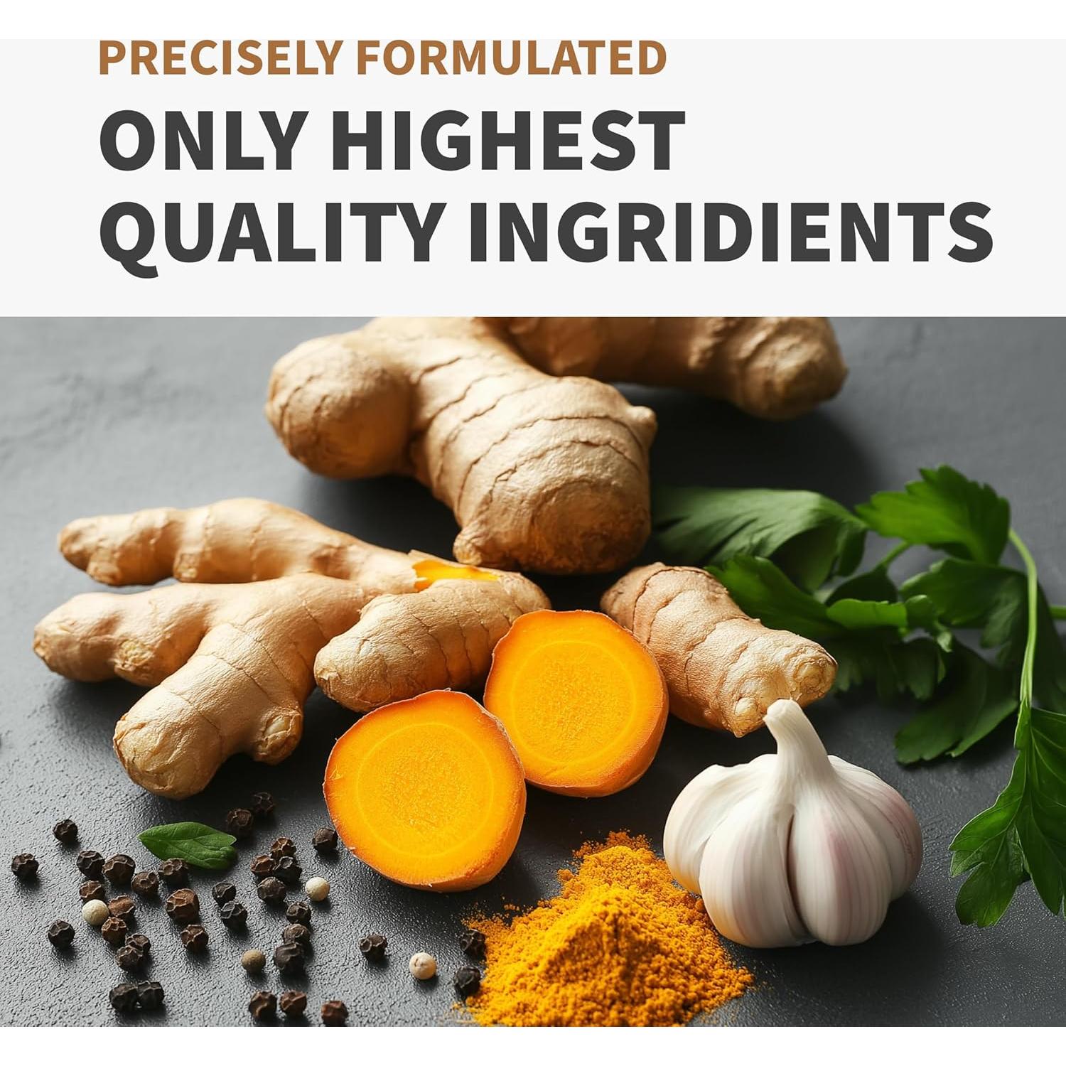 Suplemento de Cúrcuma y Ajo MEDCHOICE 2360mg 120 Cápsulas