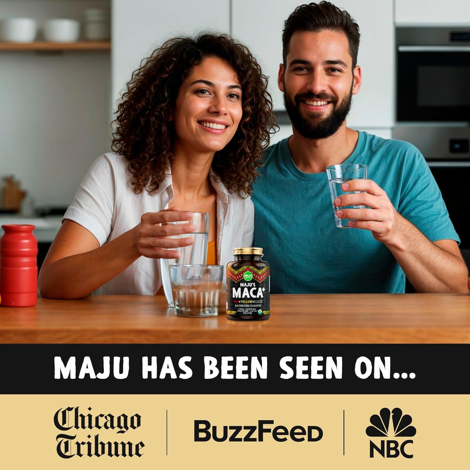 Cápsulas de Maca 4-en-1 Maju Superfoods Orgánica 120 ct