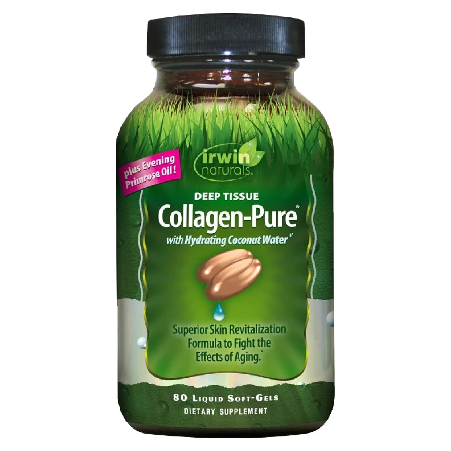 Colágeno Puro Irwin Naturals 2000 mg - 80 Gelatinas Blandas