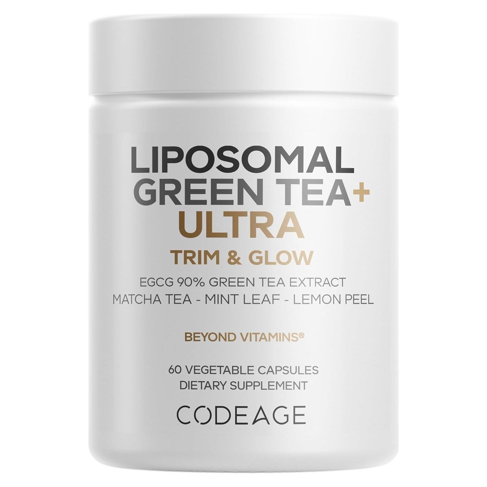 Codeage Té Verde+ Ultra 90% EGCG - 60 Cápsulas Veganas