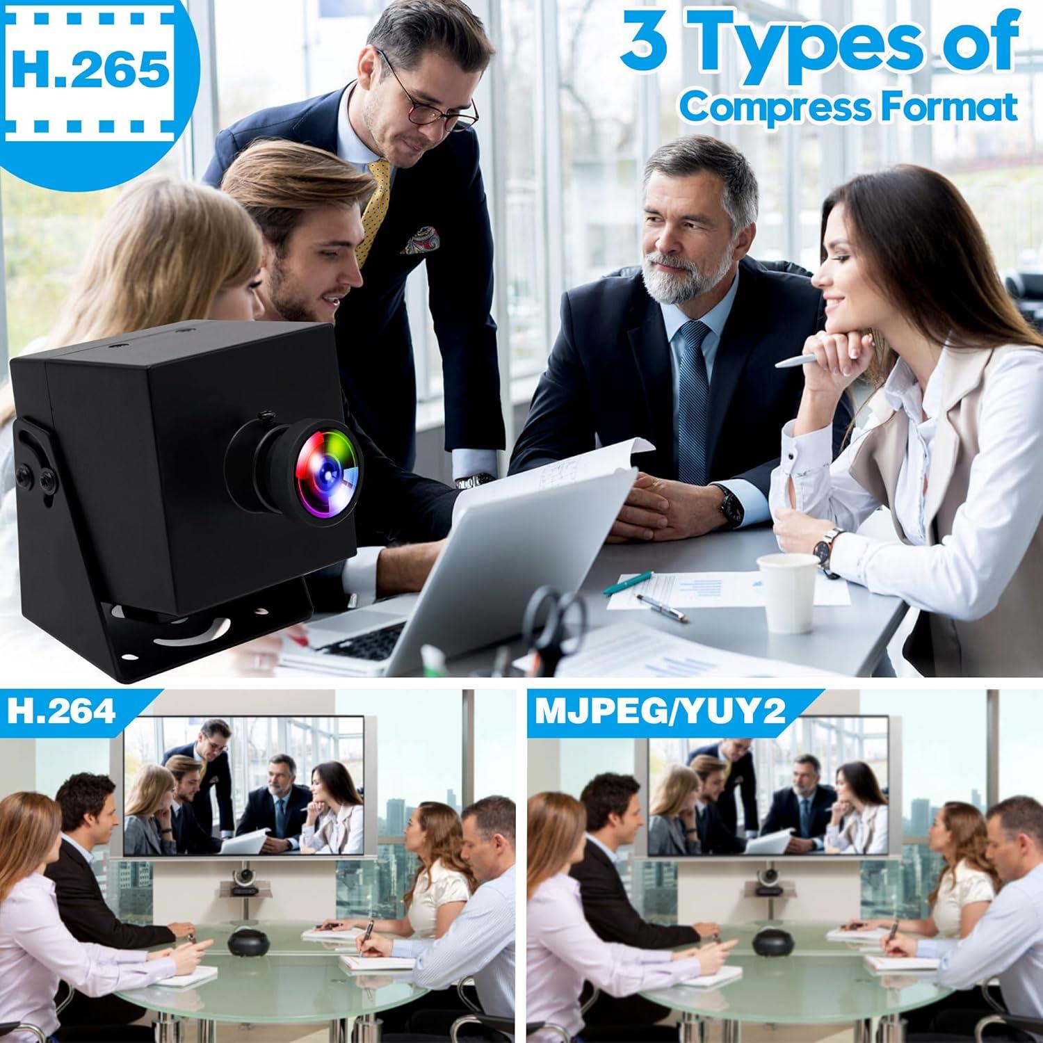 Cámara USB HDMI 4K ELP con Lente 120° y Zoom Digital 2X