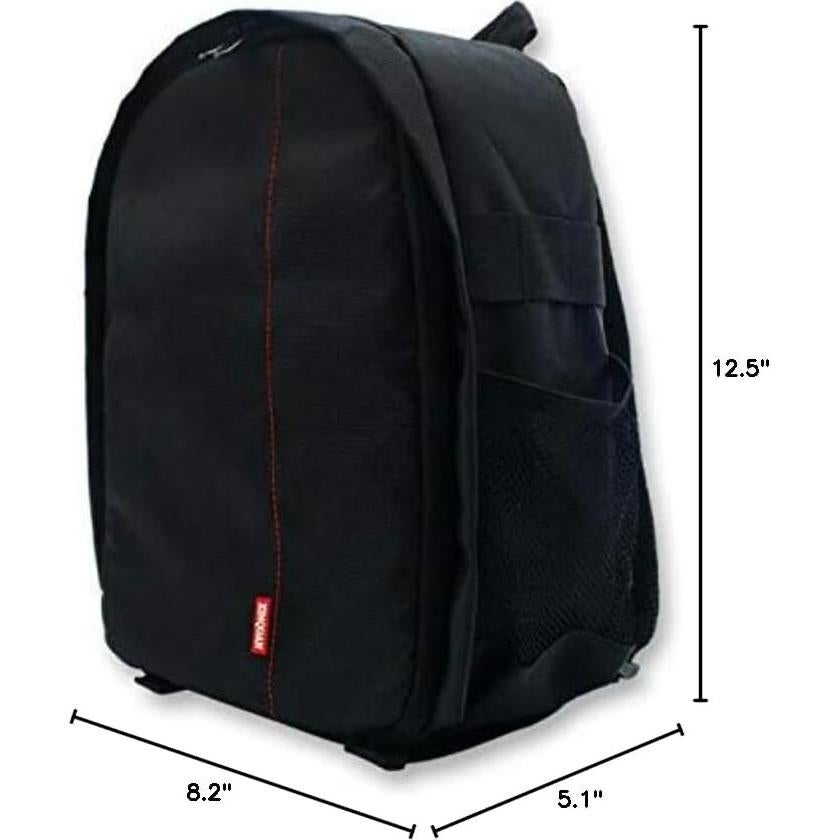 Mochila Impermeable para Cámara DSLR Winvin Roja Mediana