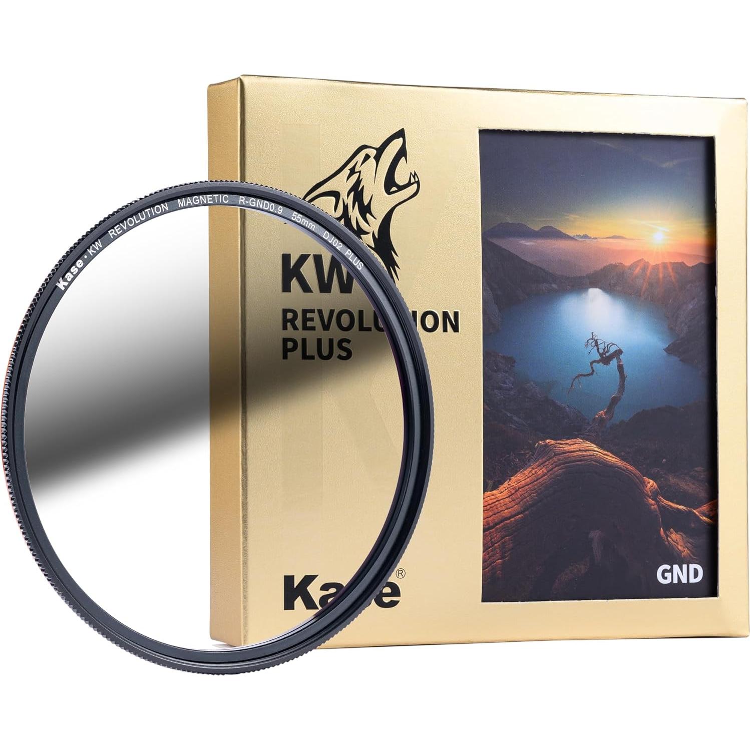 Filtro Graduado Inverso Kase KW 55mm ND8 3 Paradas Óptico