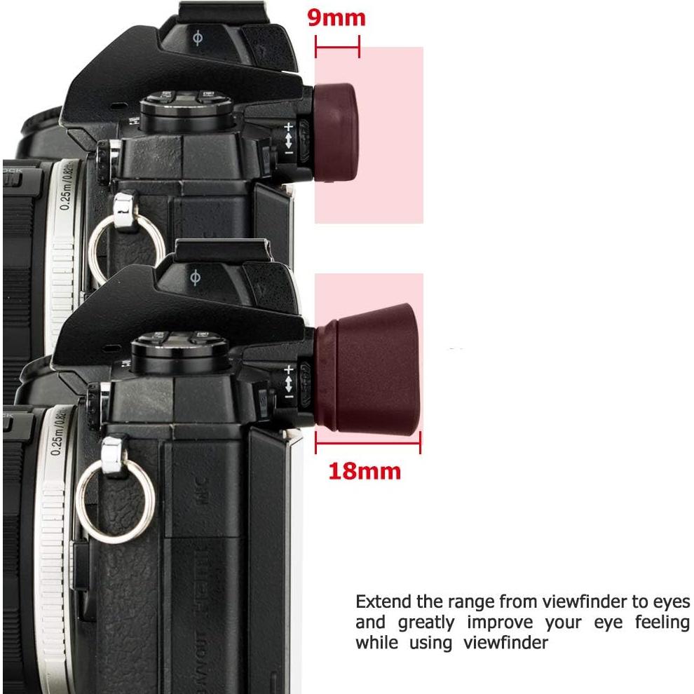 Copa ocular de silicona para visor de cámara Olympus E-M1