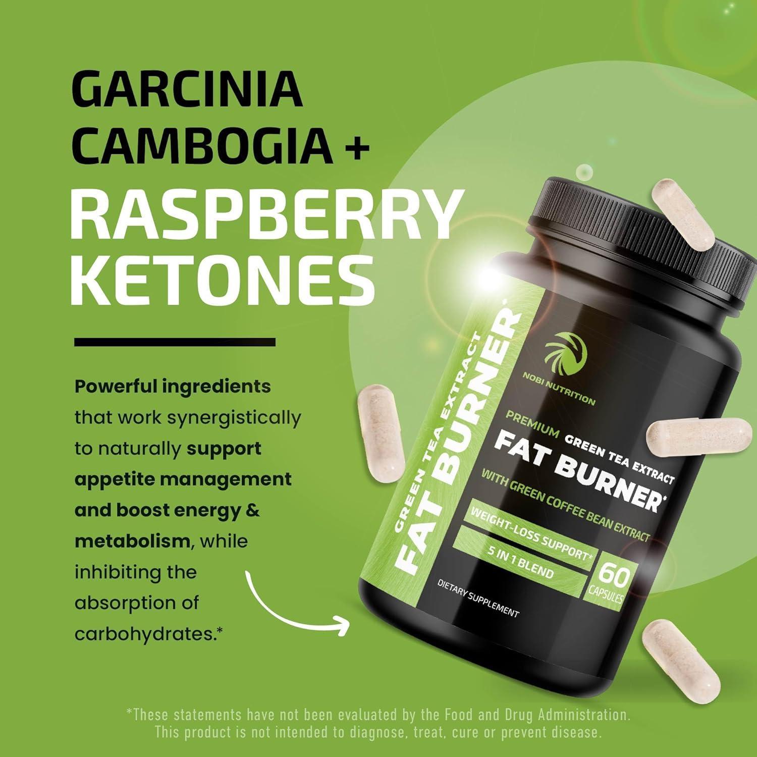 Píldoras de Pérdida de Peso Nobi Nutrition Té Verde 60 Ct