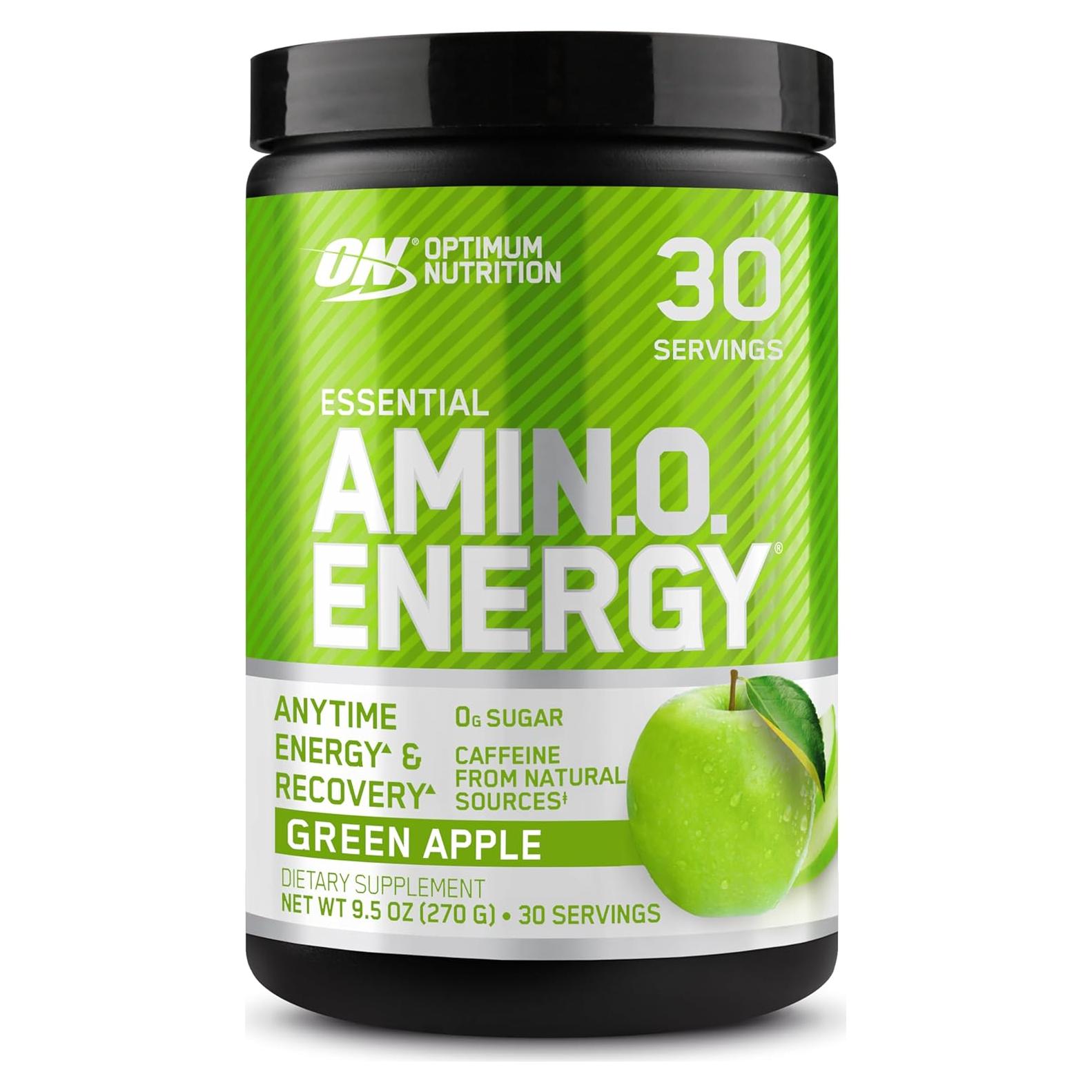 Optimum Nutrition Amino Energy 270g - Pre Entrenamiento Manzana Verde