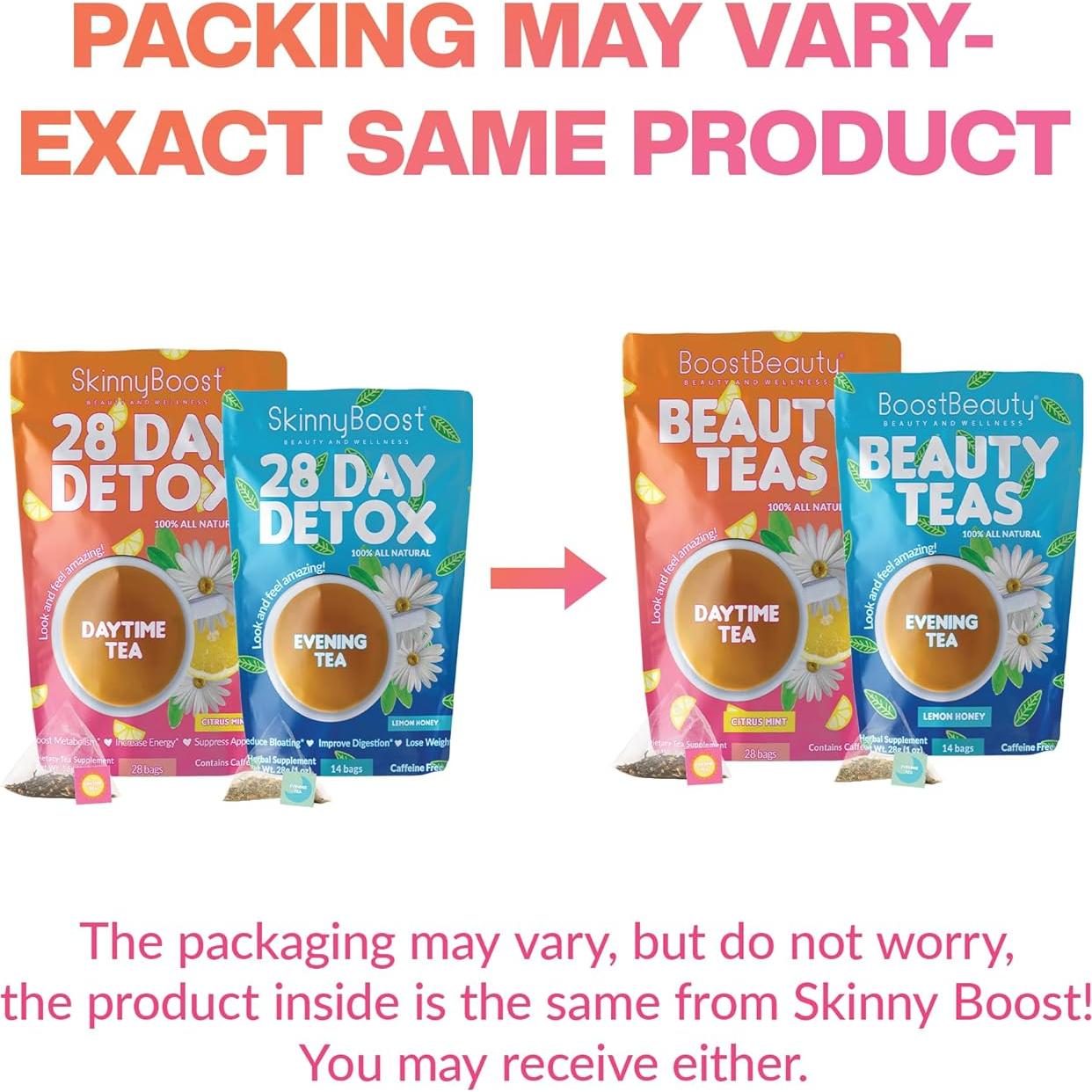 Kit Detox de Té SkinnyBoost - 2 Piezas - Diurno y Nocturno