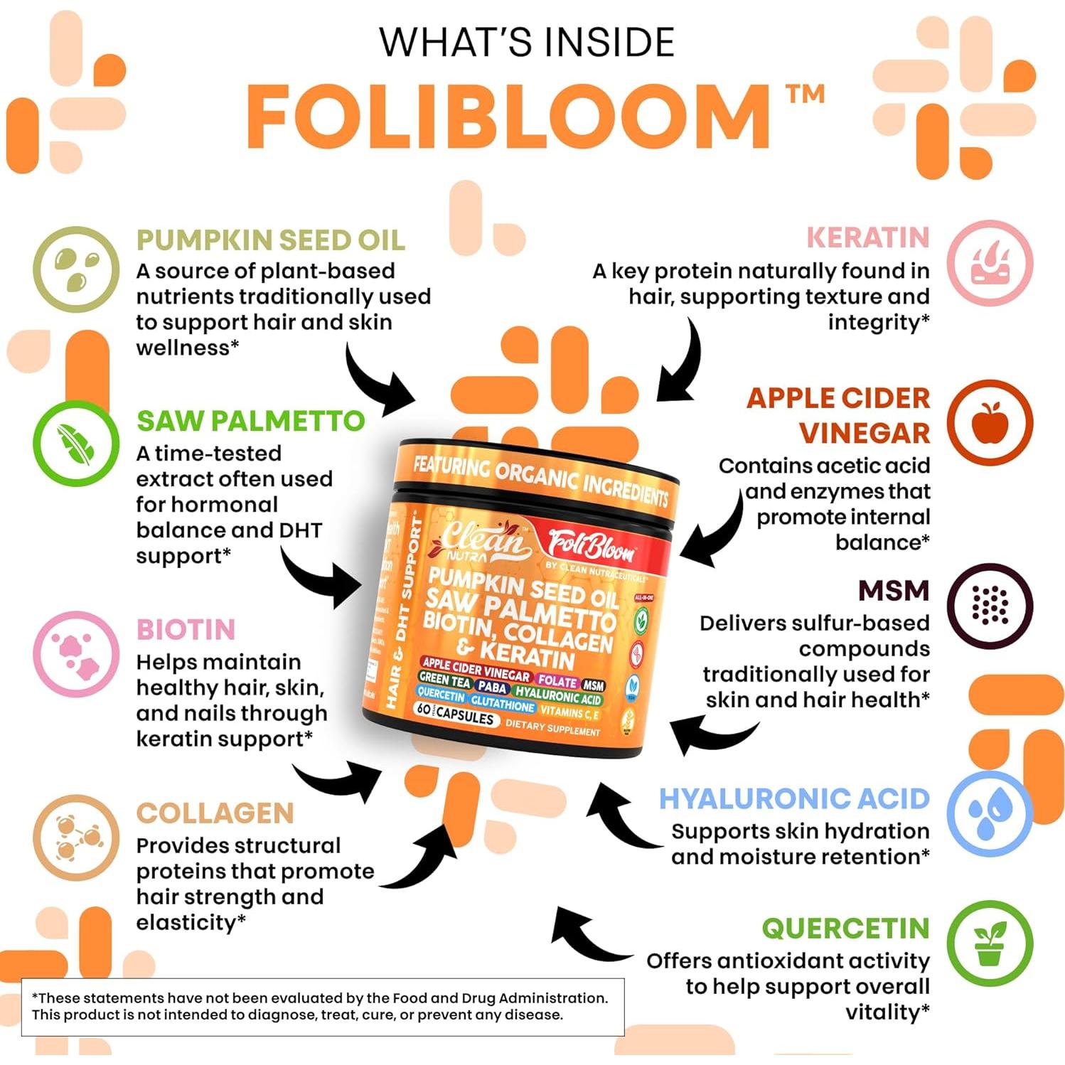 Suplemento Clean Nutra Aceite de Semilla de Calabaza 60 Cápsulas