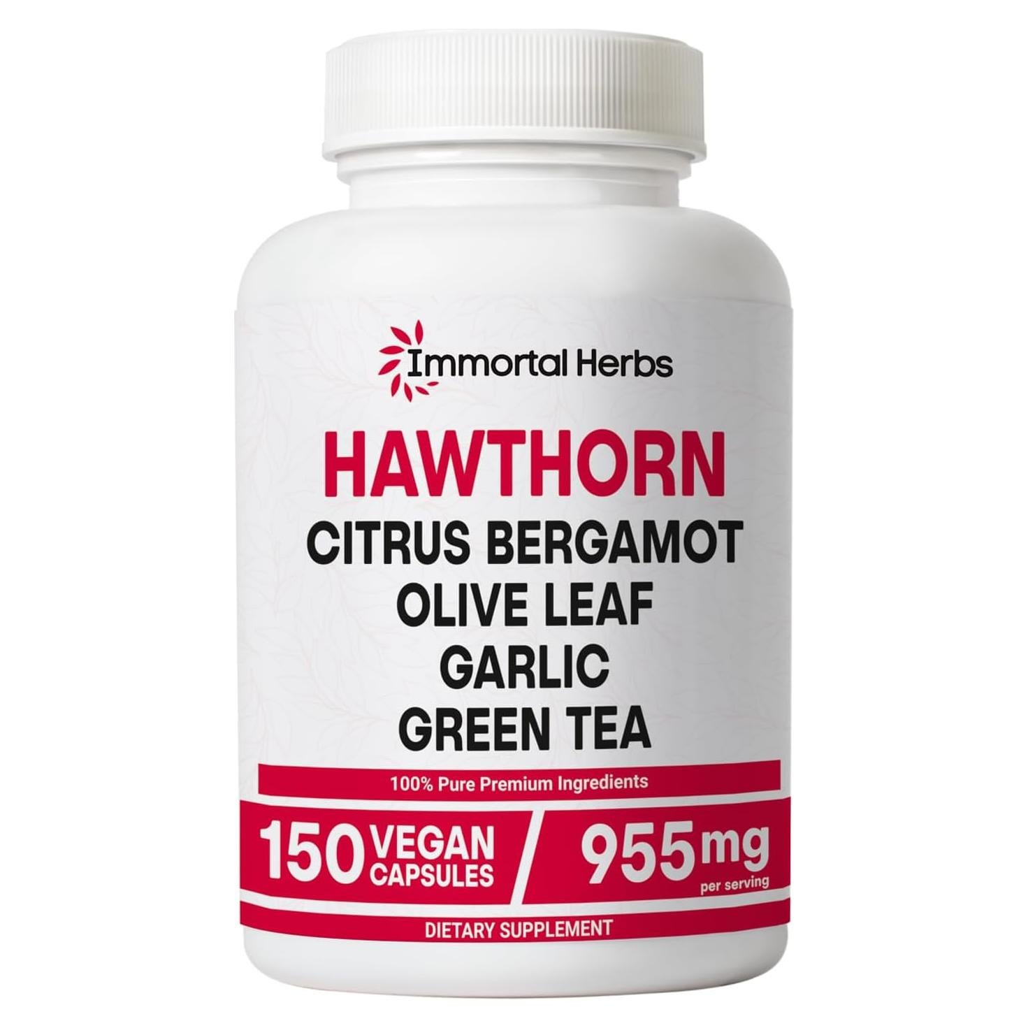 Cápsulas de Baya de Espino Immortal Herbs 150 Veganas 6-en-1