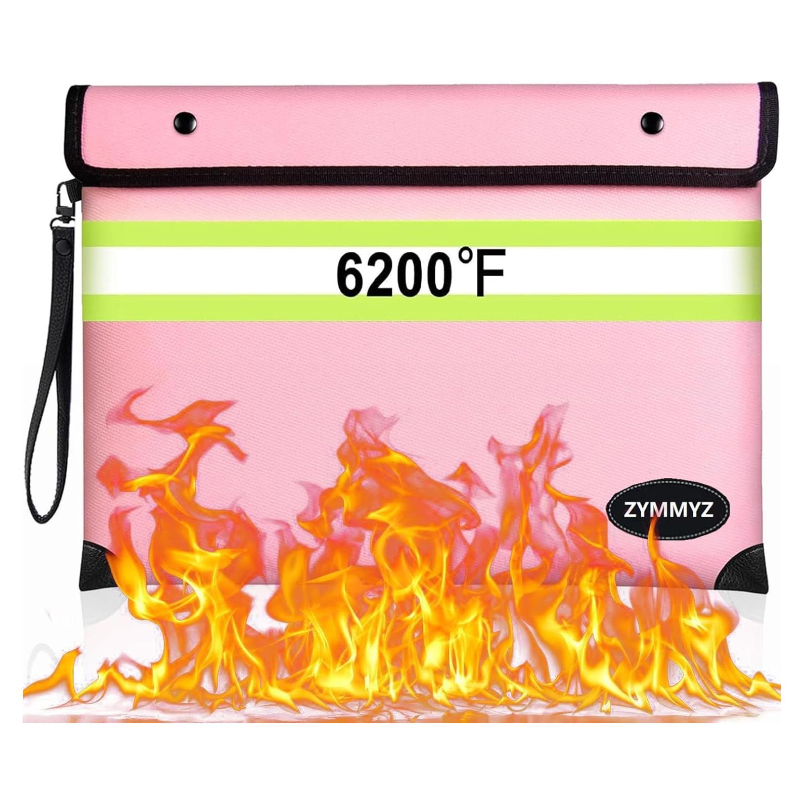 Bolsa de Documentos ZYMMYZ a Prueba de Fuego y Agua 27.94x19.56cm