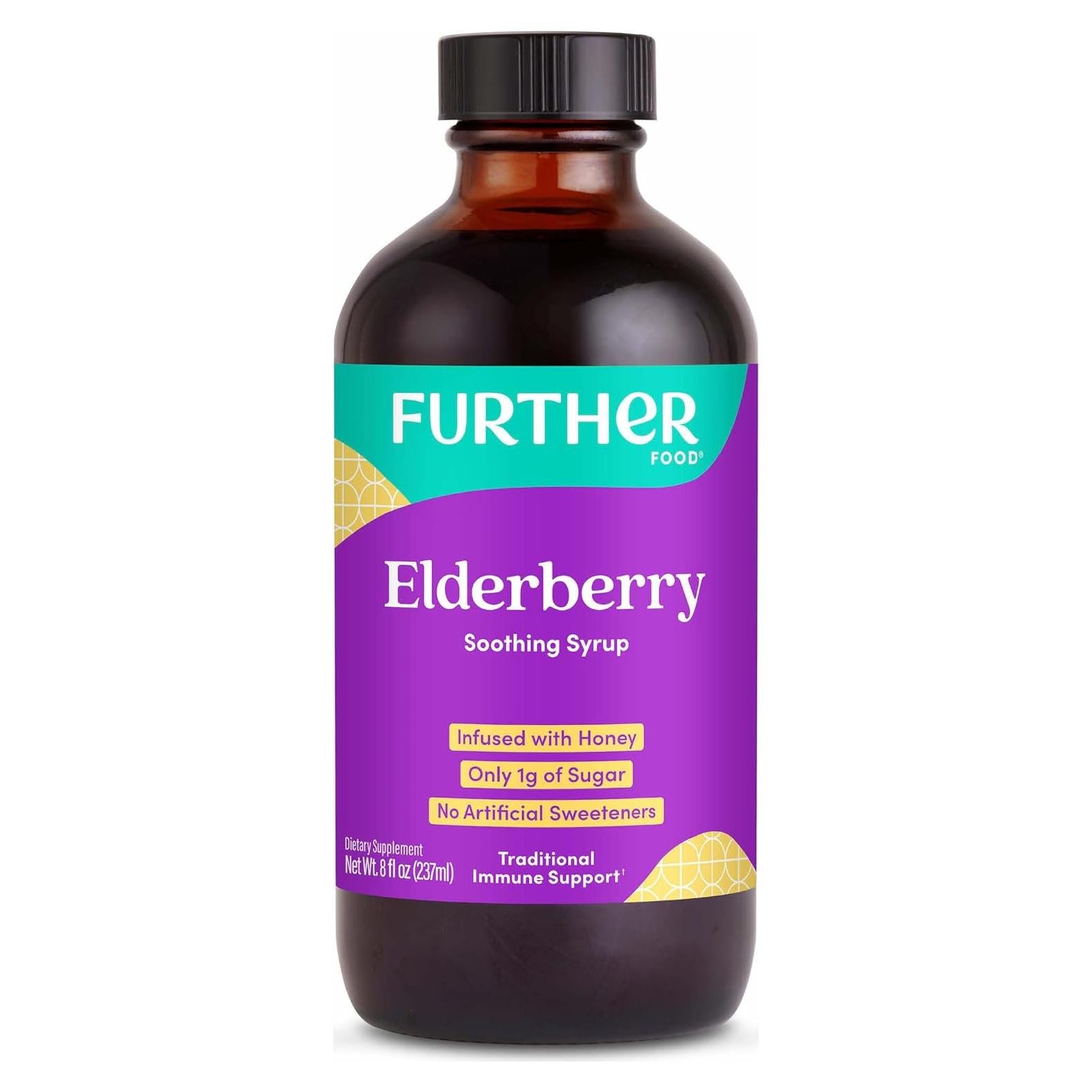 Jarabe de Saúco Further Food 240ml - Apoyo Inmunológico Natural