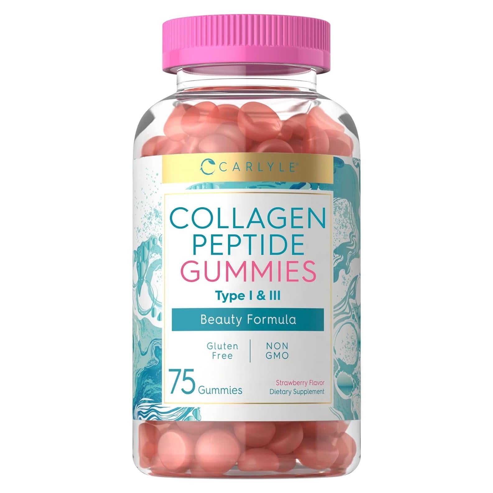 Gomitas de Colágeno Carlyle 240g | Sabor Fresa | Tipo 1 y 3