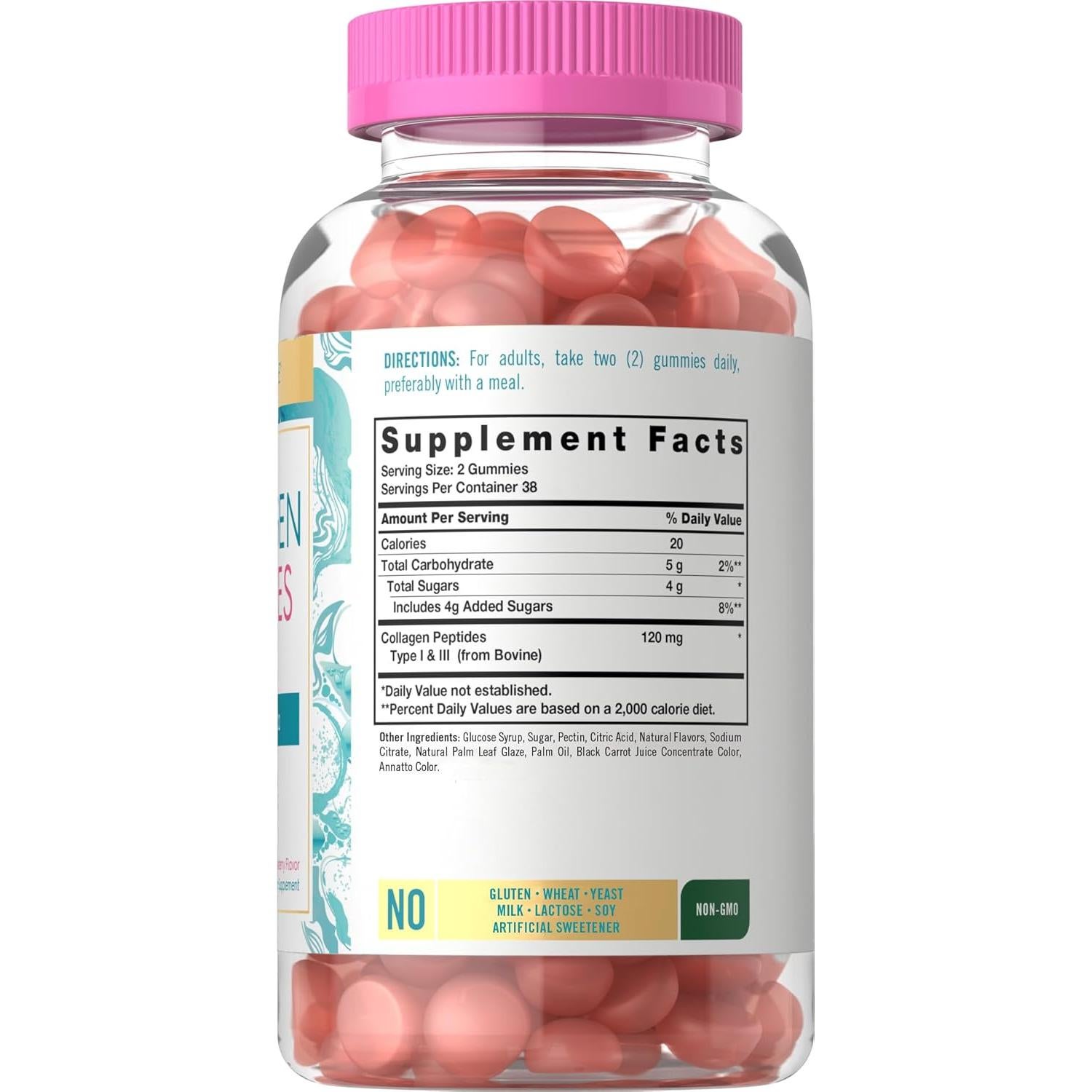 Gomitas de Colágeno Carlyle 240g | Sabor Fresa | Tipo 1 y 3