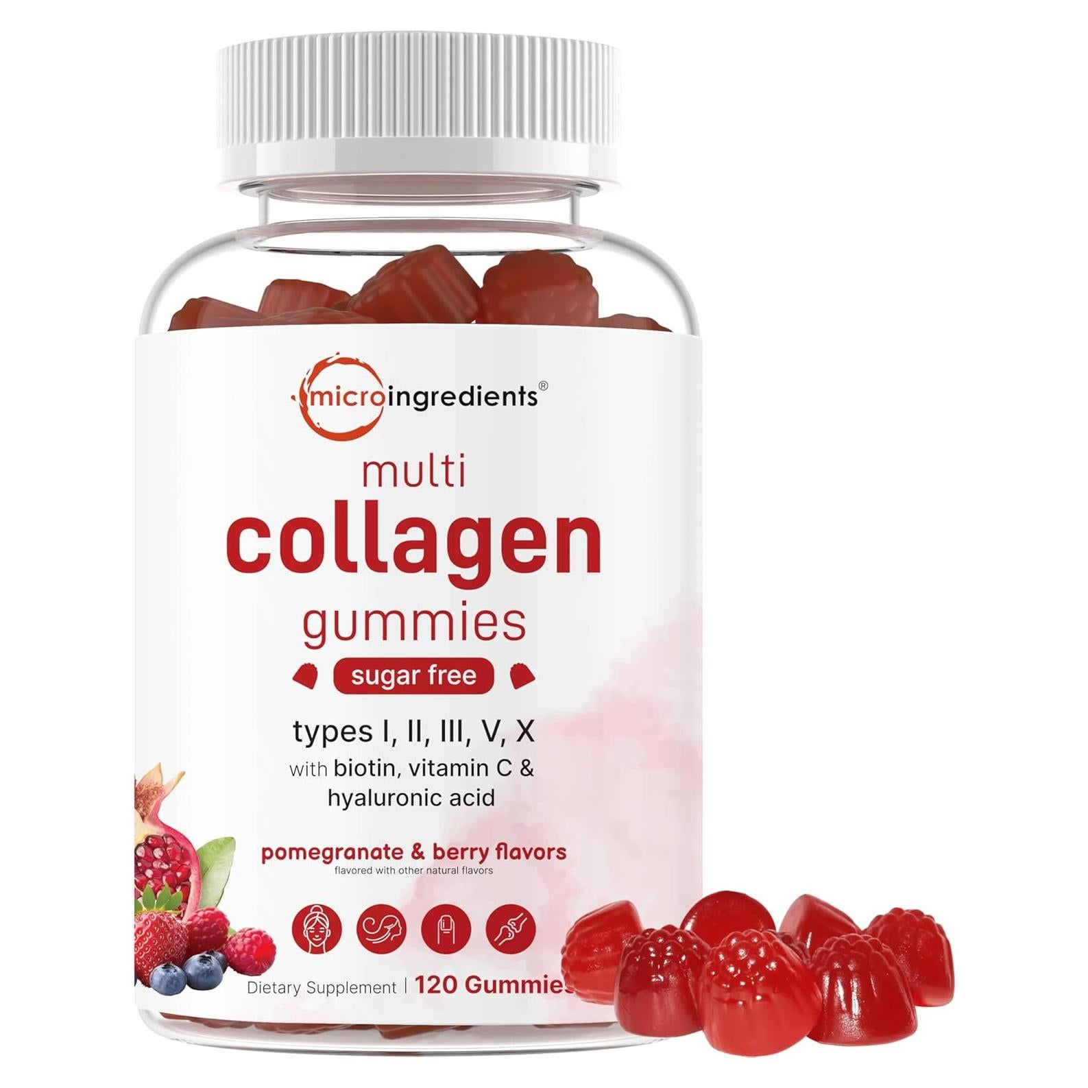 Gominolas de Multi Colágeno Micro Ingredients 120 g Sin Azúcar