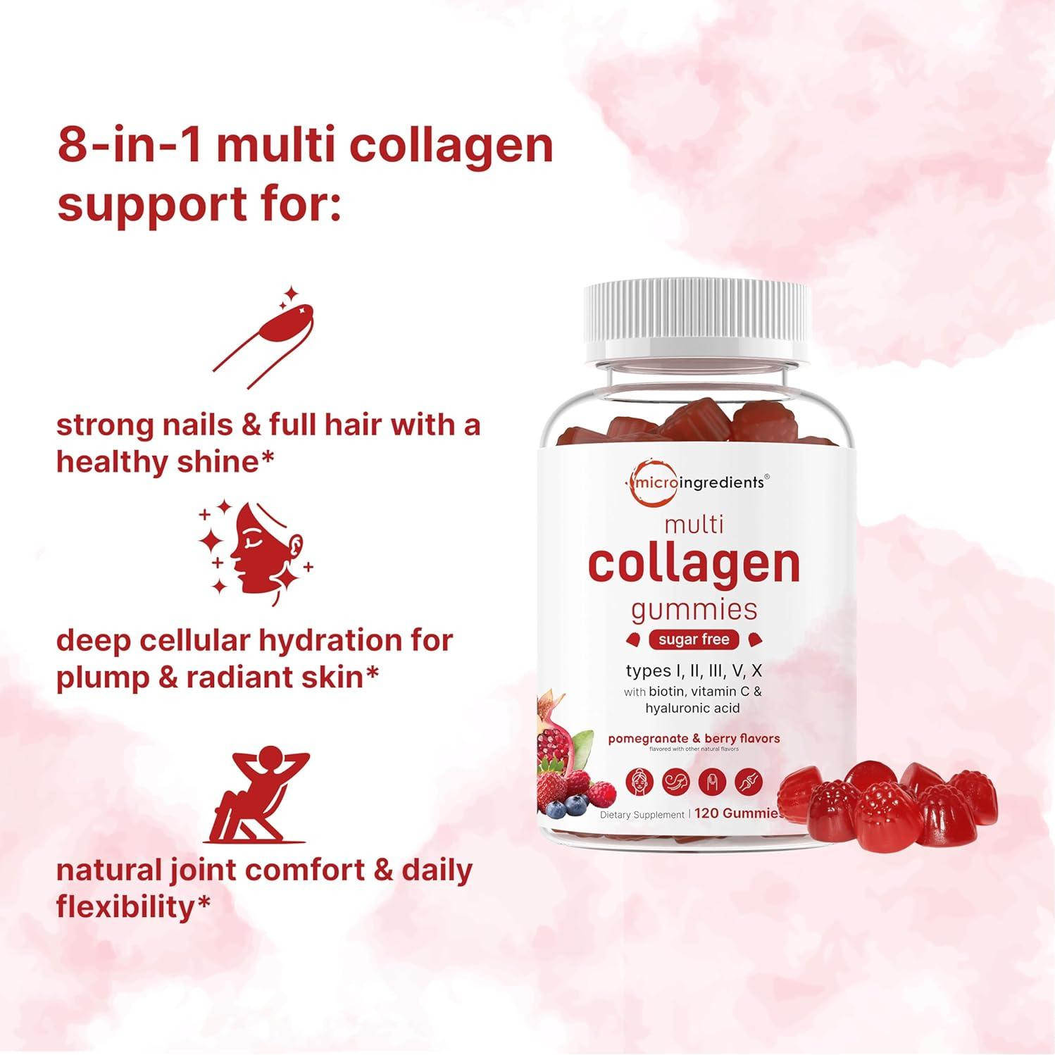 Gominolas de Multi Colágeno Micro Ingredients 120 g Sin Azúcar