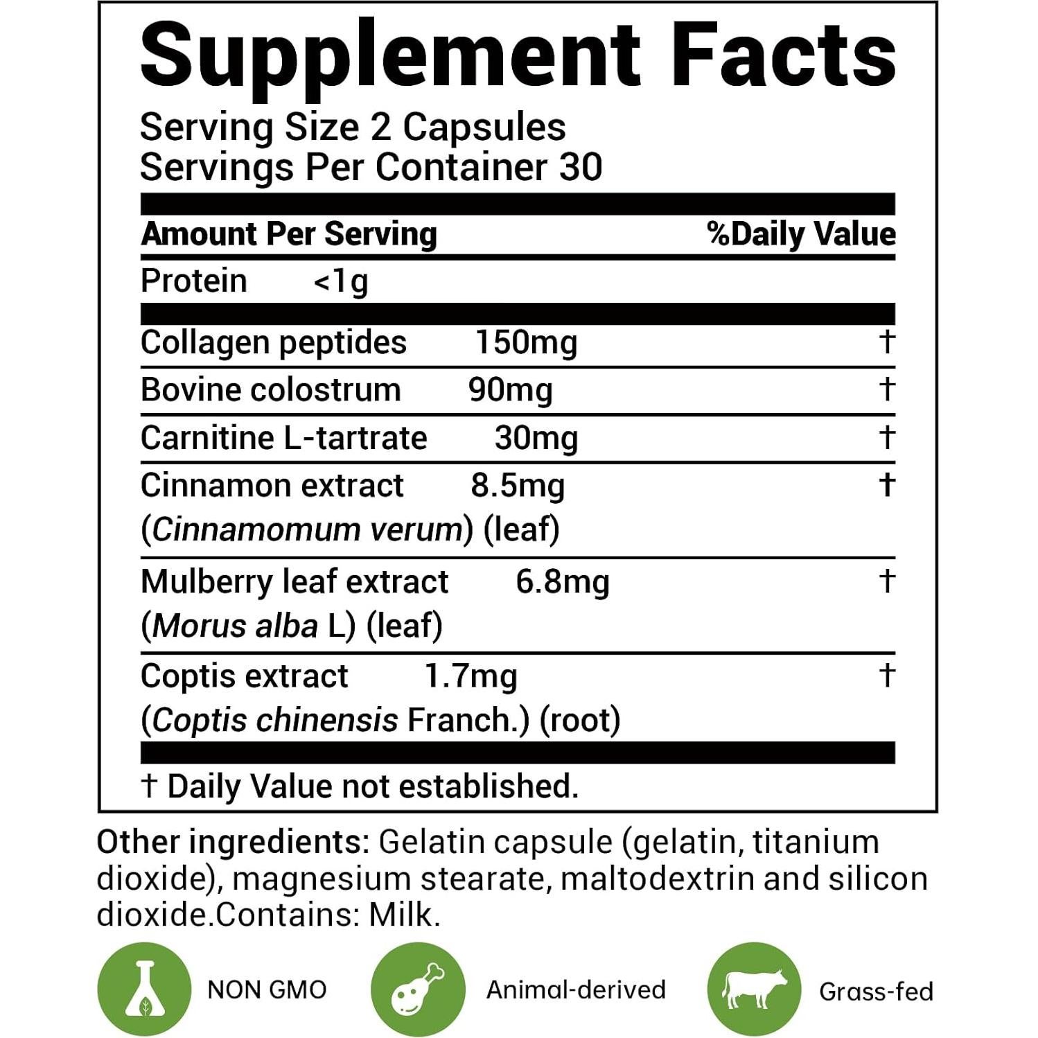 Suplemento de Colágeno L-Carnitina DrBioCare 120 Cápsulas