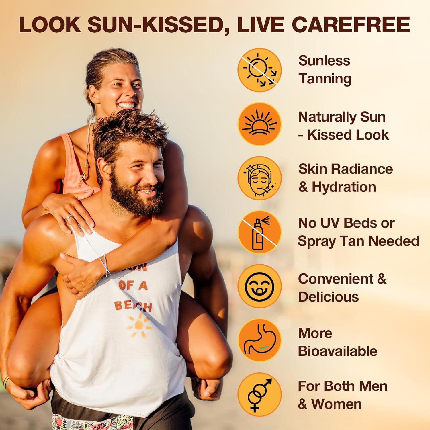 Gomitas Bronceadoras Veganas Pyralvexithon 60 Unidades