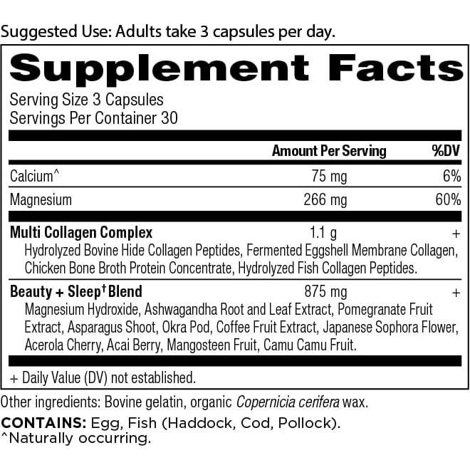 Píldoras de colágeno Ancient Nutrition 90 Ct belleza y sueño