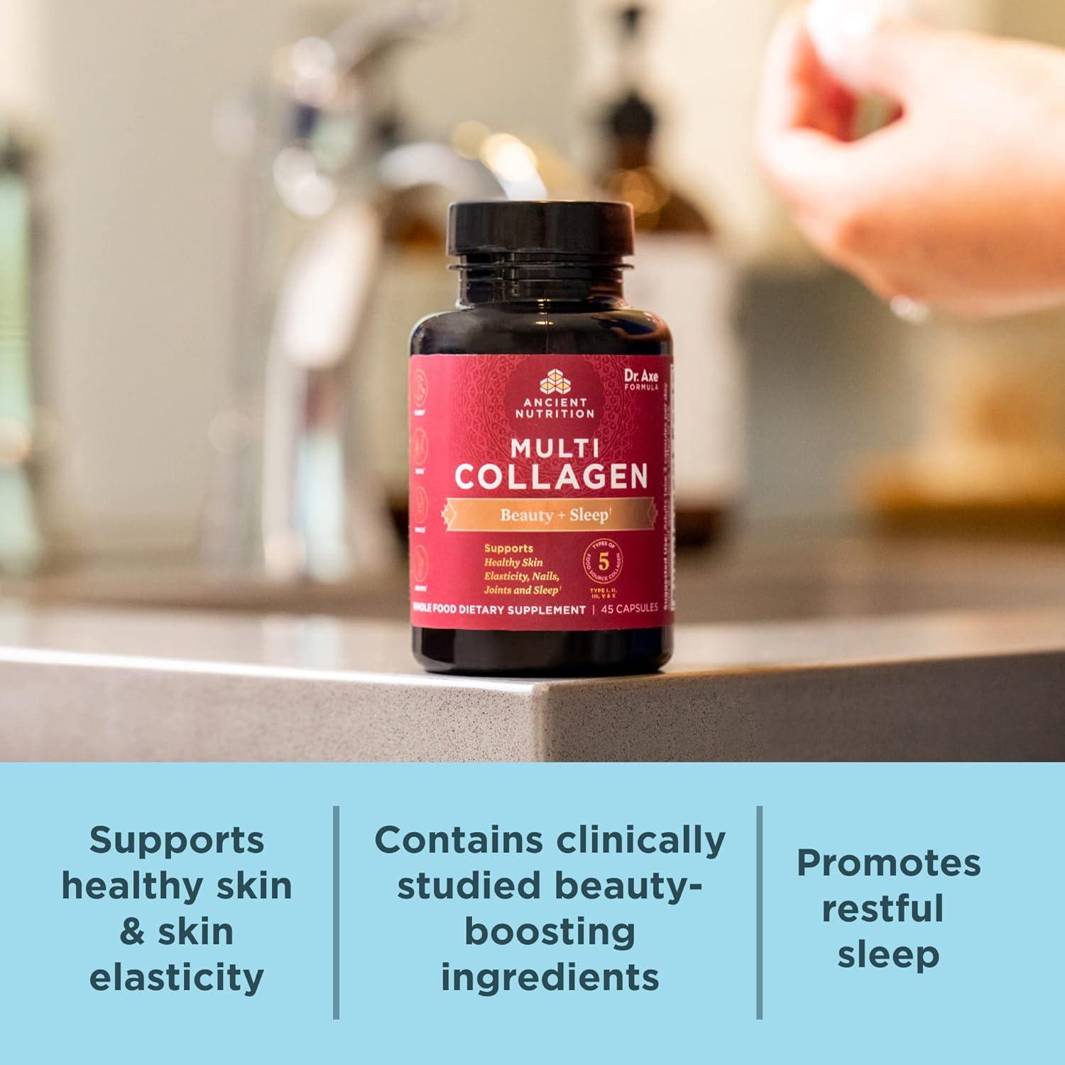 Píldoras de colágeno Ancient Nutrition 90 Ct belleza y sueño