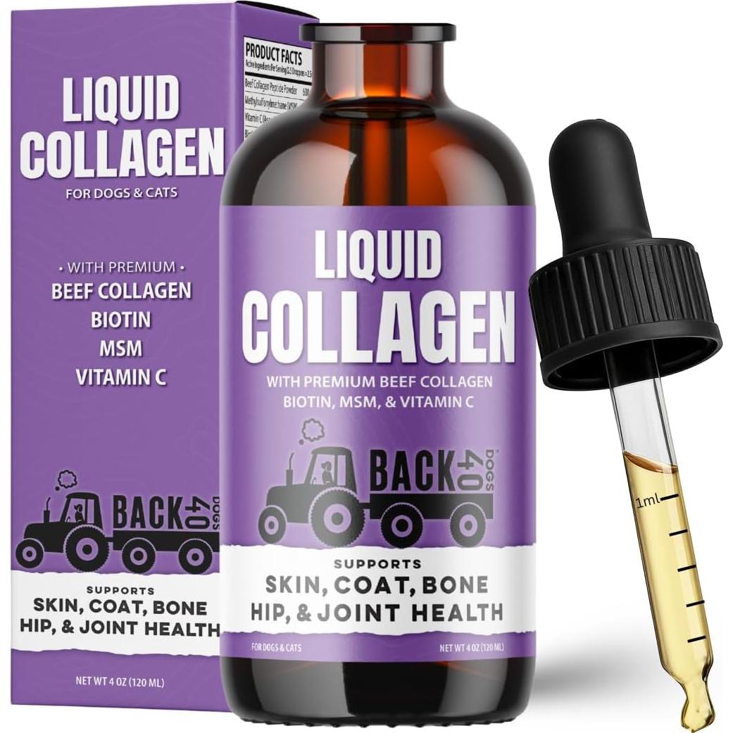 Colágeno Líquido Premium Back 40 Dogs para Perros 256g