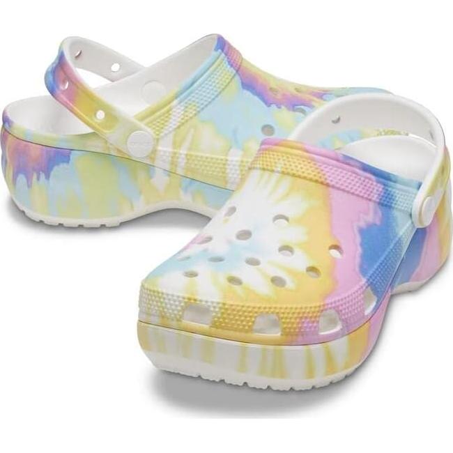 Zuecos de Plataforma Crocs para Mujeres 30x15x5cm Tie Dye