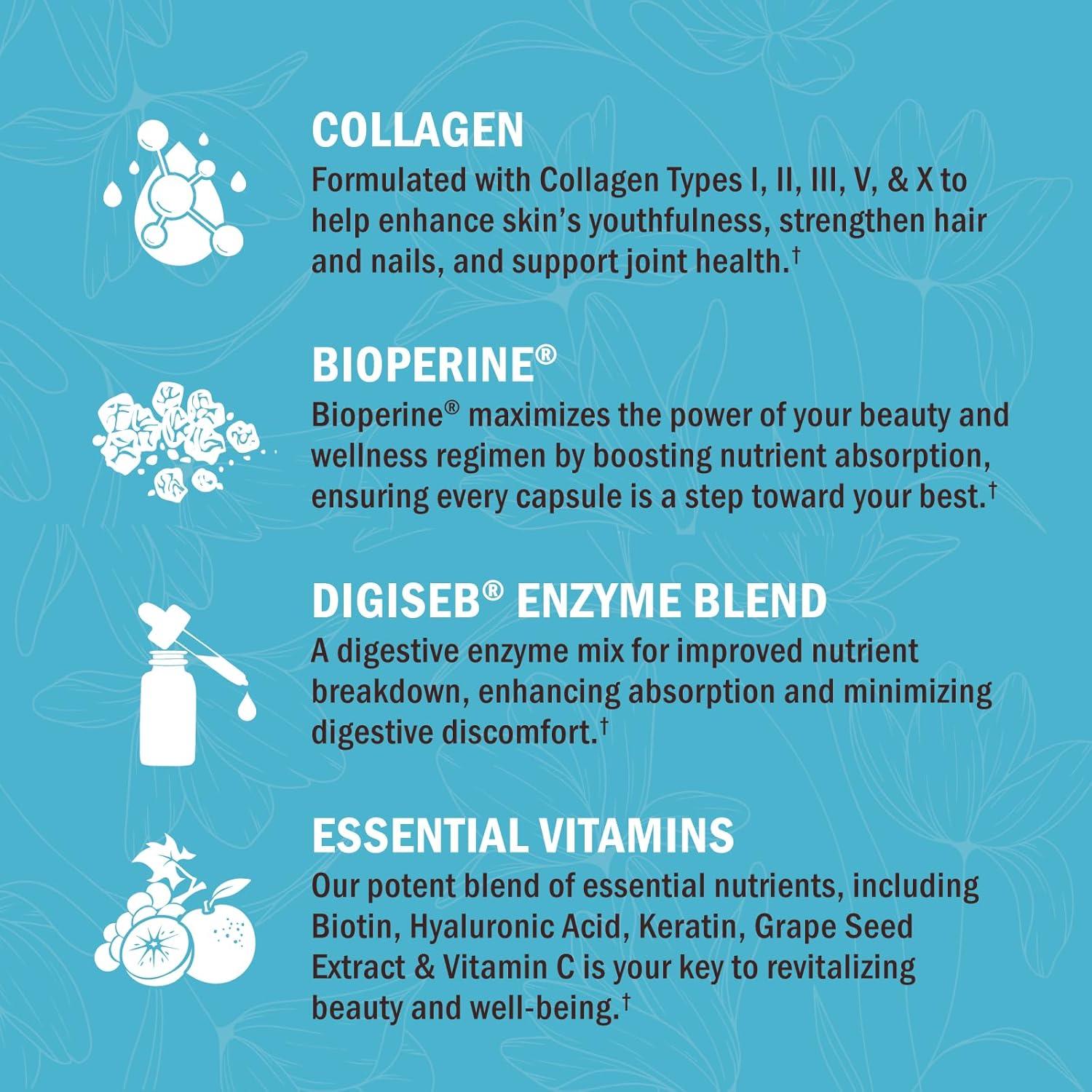 Cápsulas de Colágeno Hidrolizado BioSchwartz 135ct - Piel, Cabello y Uñas