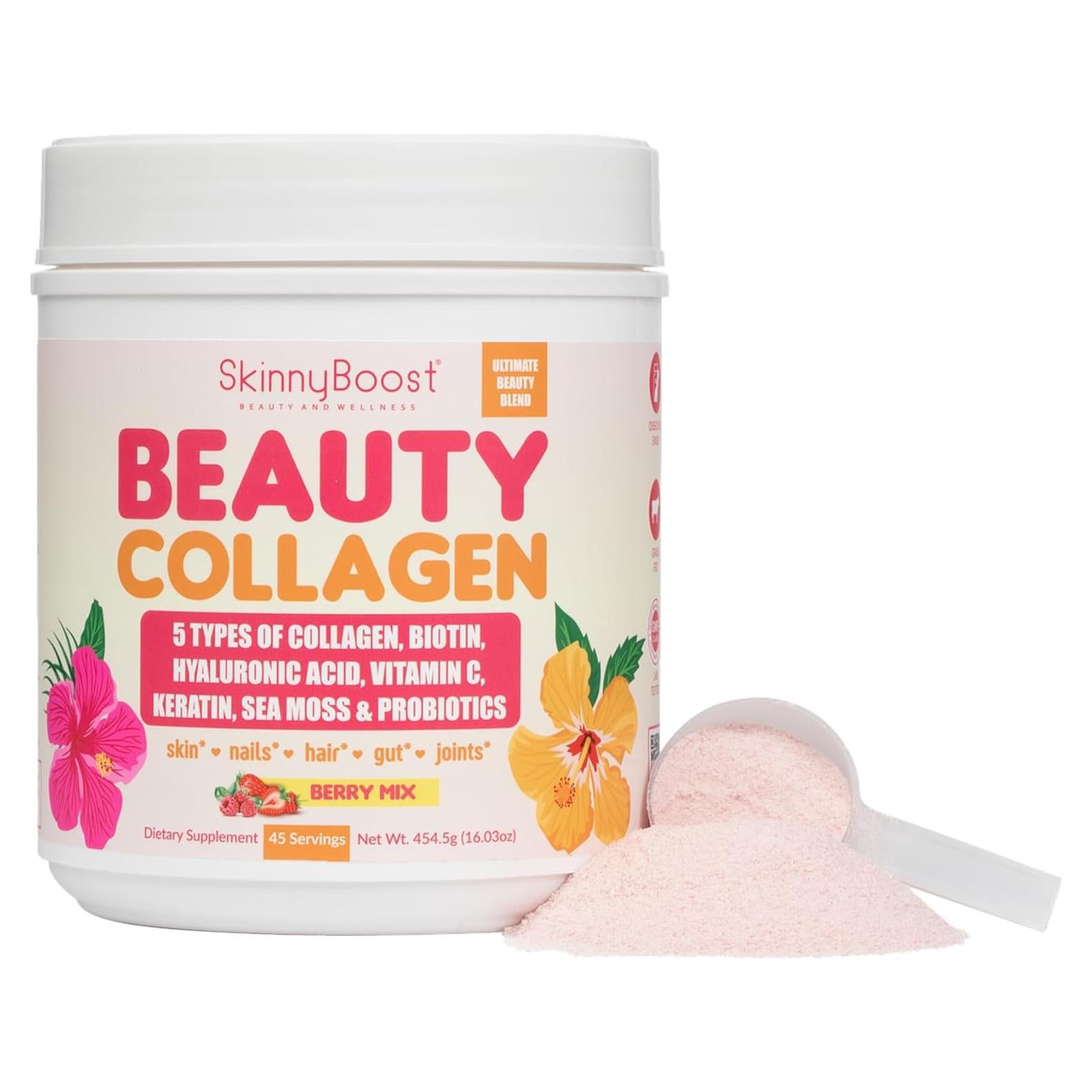 Polvo de Colágeno de Belleza Skinny Boost - 45 Porciones
