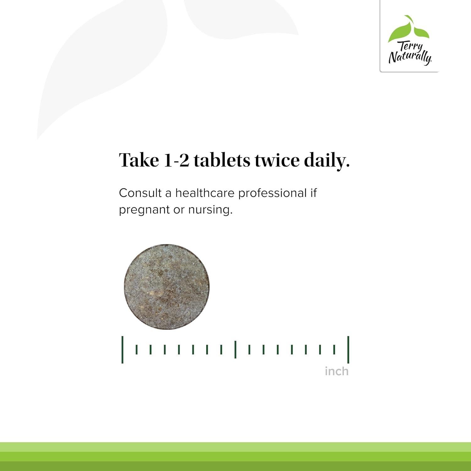 Suplemento Terry Naturally Silica-20 para Cabello y Uñas - 90 Tabletas