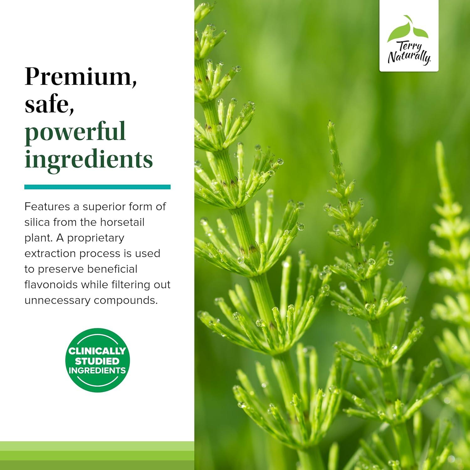 Suplemento Terry Naturally Silica-20 para Cabello y Uñas - 90 Tabletas