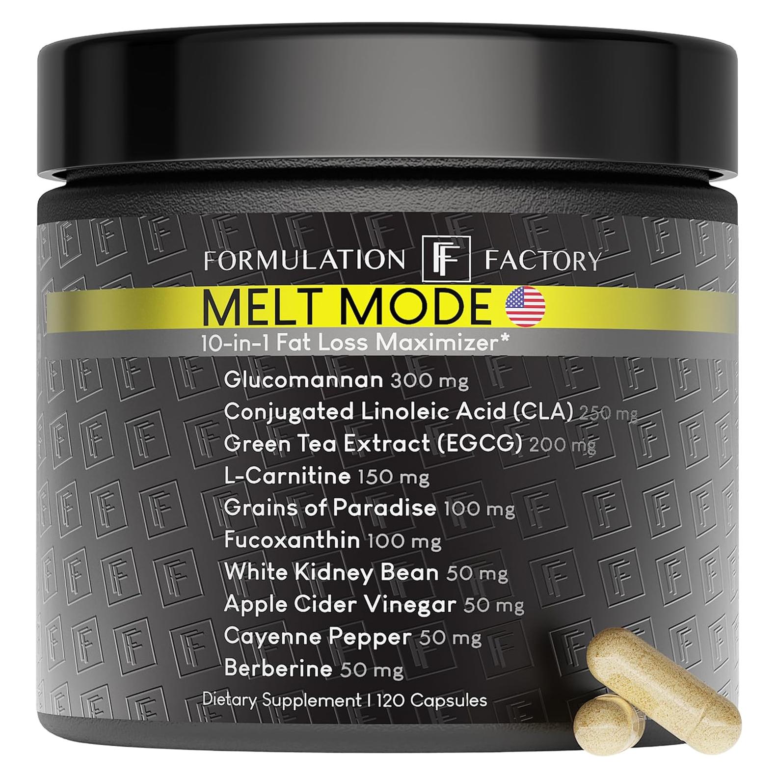 Suplemento Melt Mode 10-en-1 Formulation Factory 120 Cápsulas