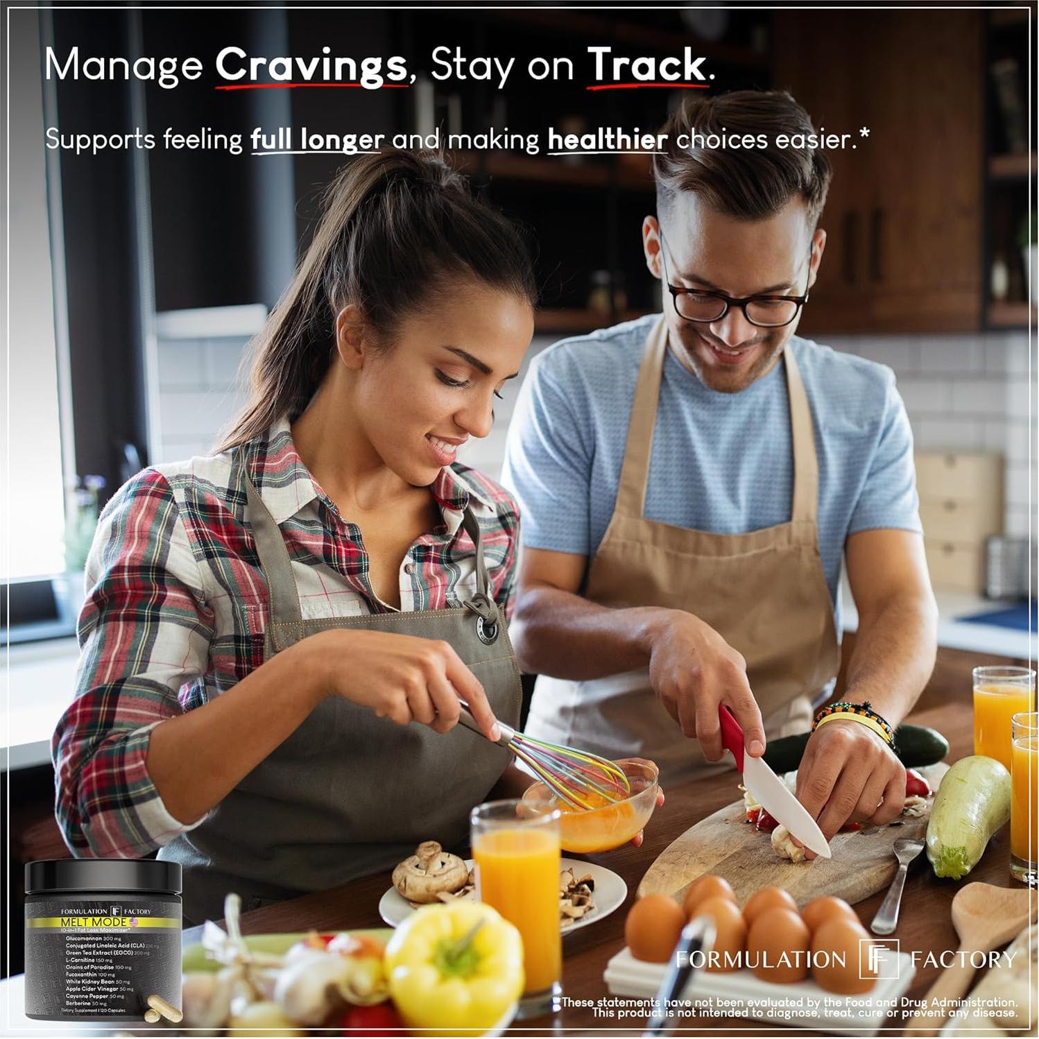 Suplemento Melt Mode 10-en-1 Formulation Factory 120 Cápsulas