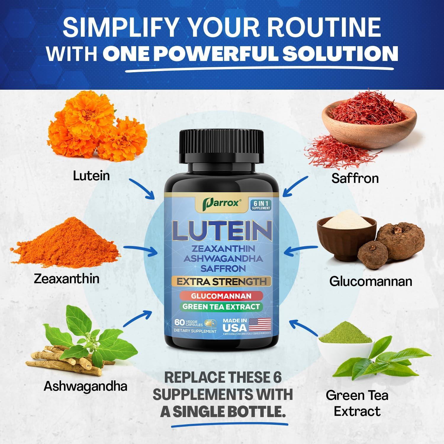 Suplemento Parrox 6 en 1 para Ojos y Bienestar - 60 Cápsulas