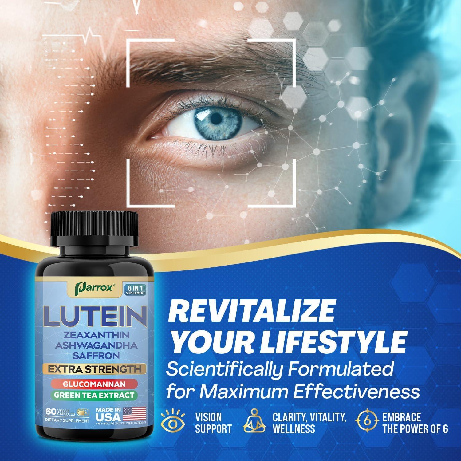 Suplemento Parrox 6 en 1 para Ojos y Bienestar - 60 Cápsulas